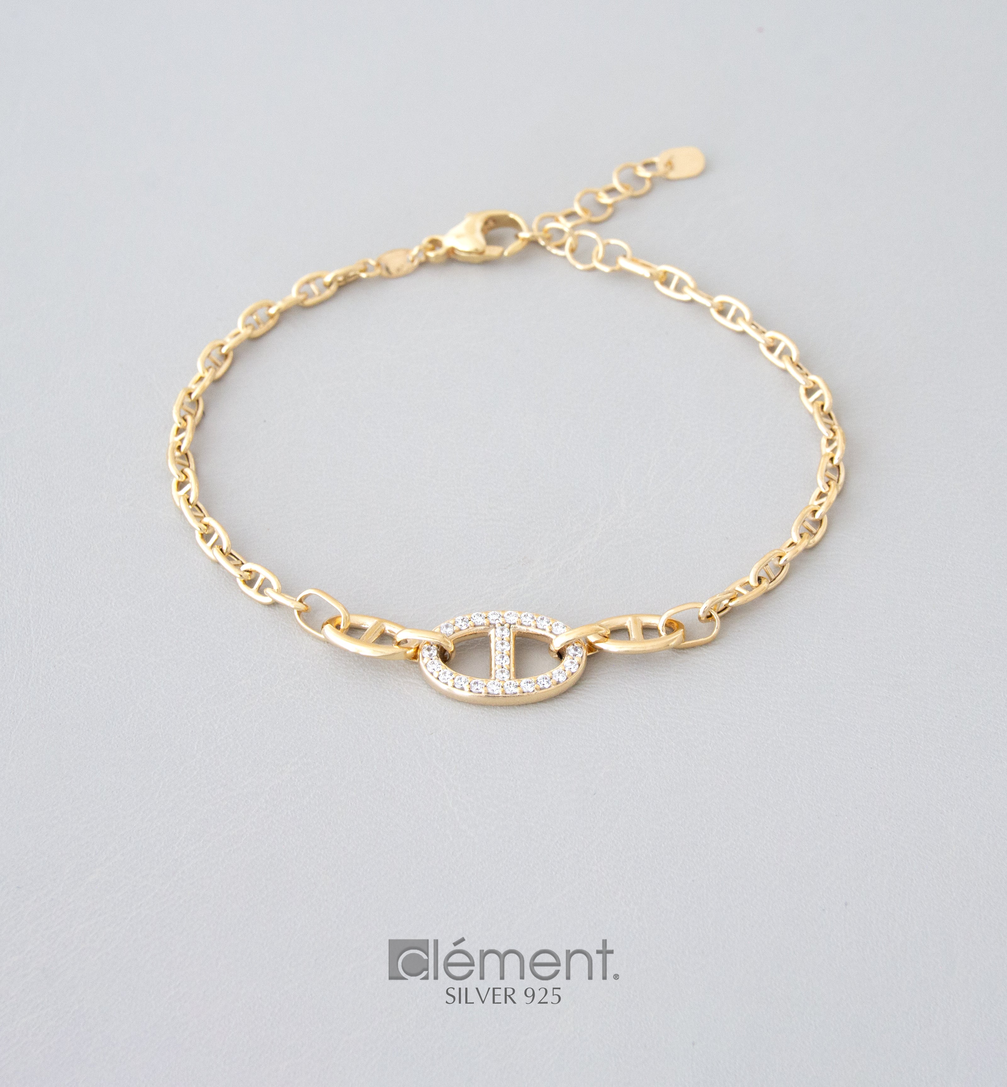 Silver 925 Mariner Chain Design Bracelet