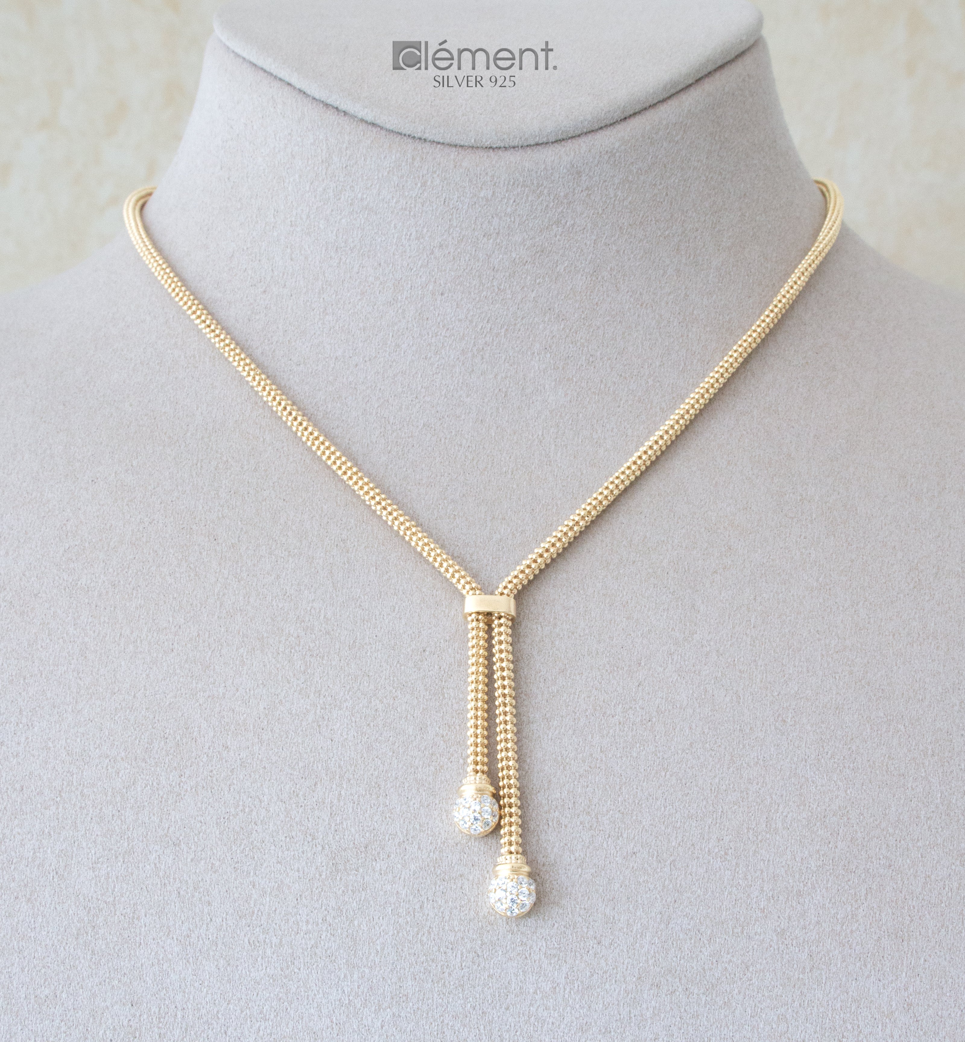 Silver 925 Necklace with CZ Stones