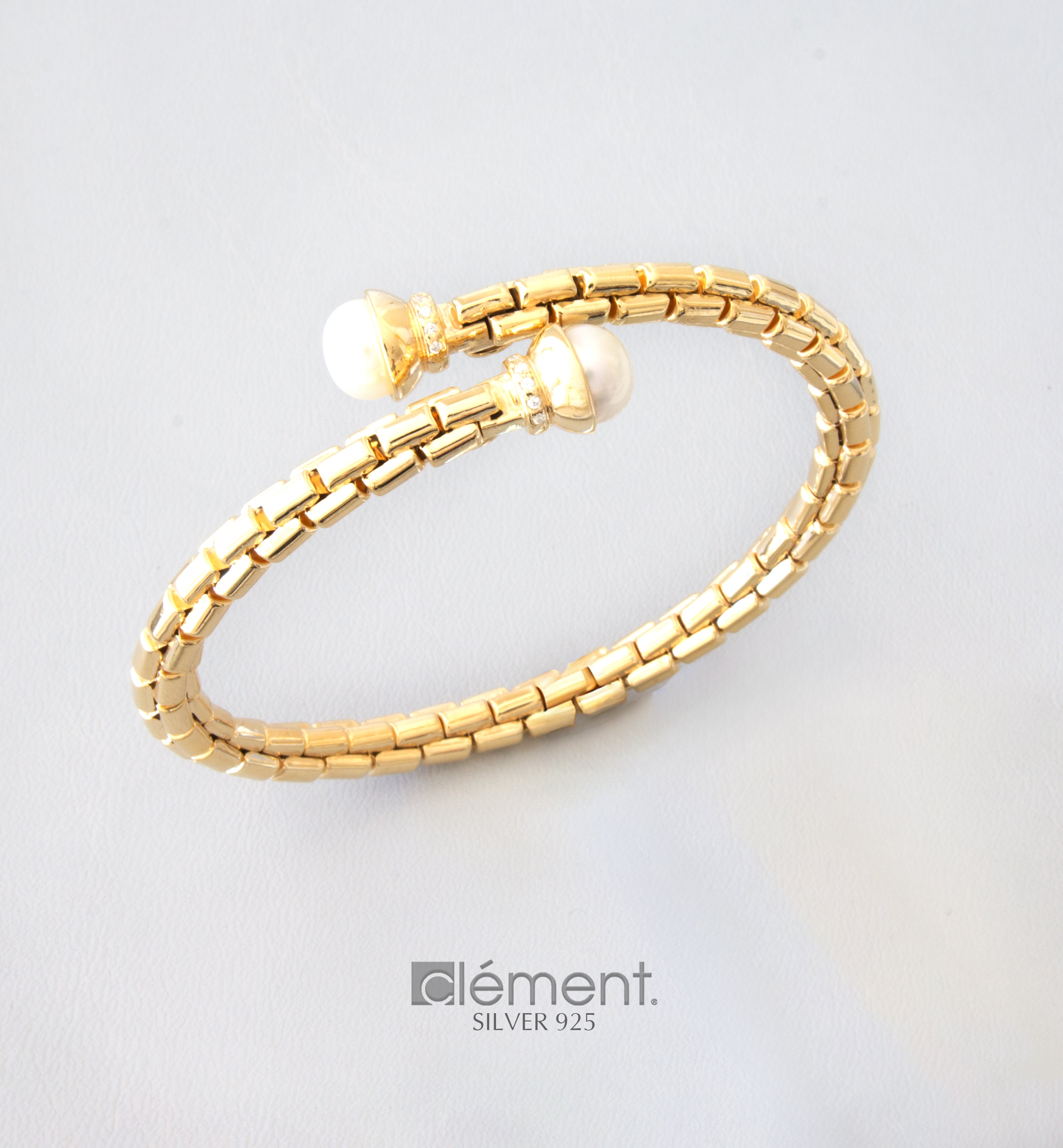 Silver 925 Bangle with FW Cultured Pearl