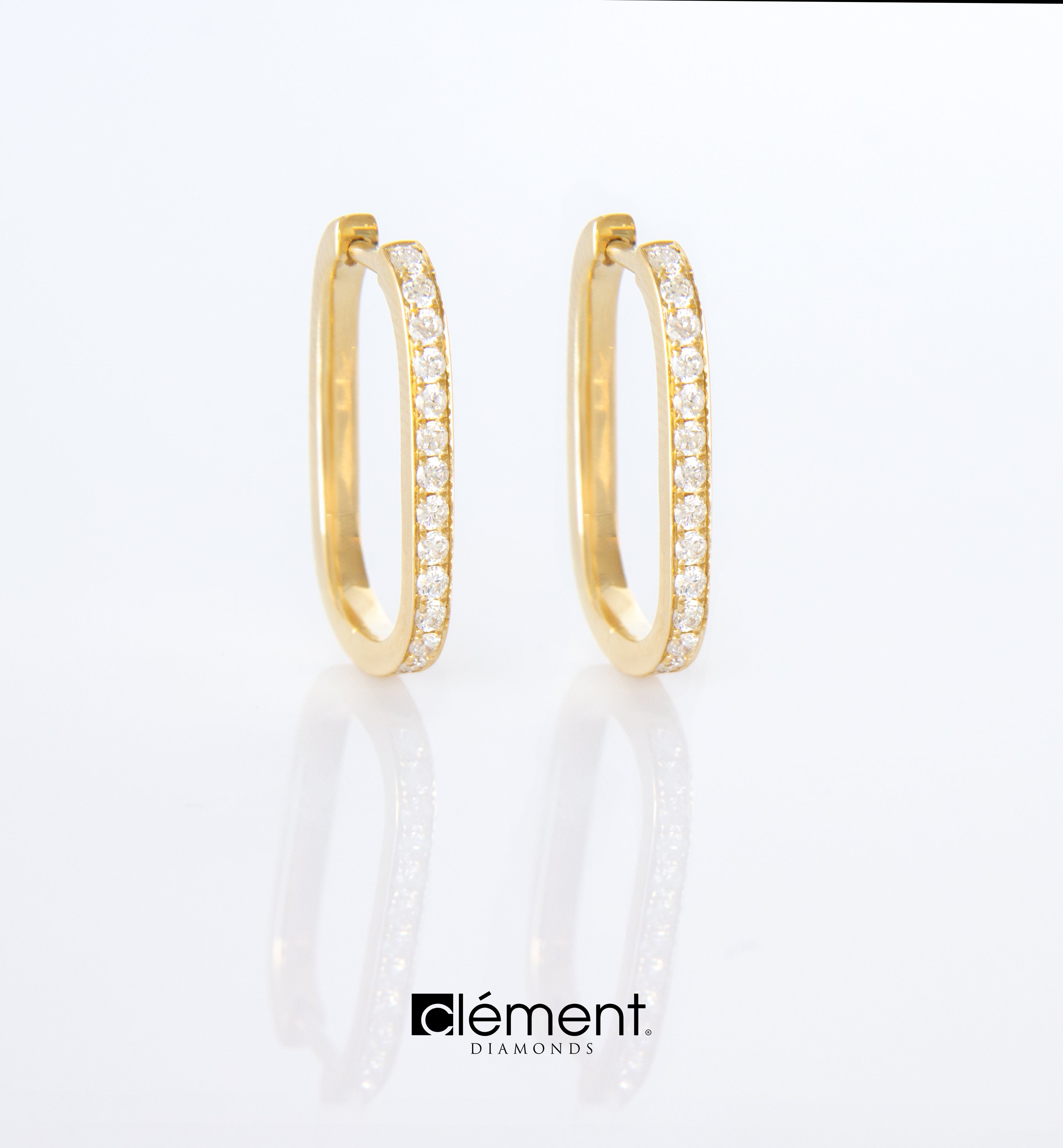 18ct Yellow Gold Diamond Earrings