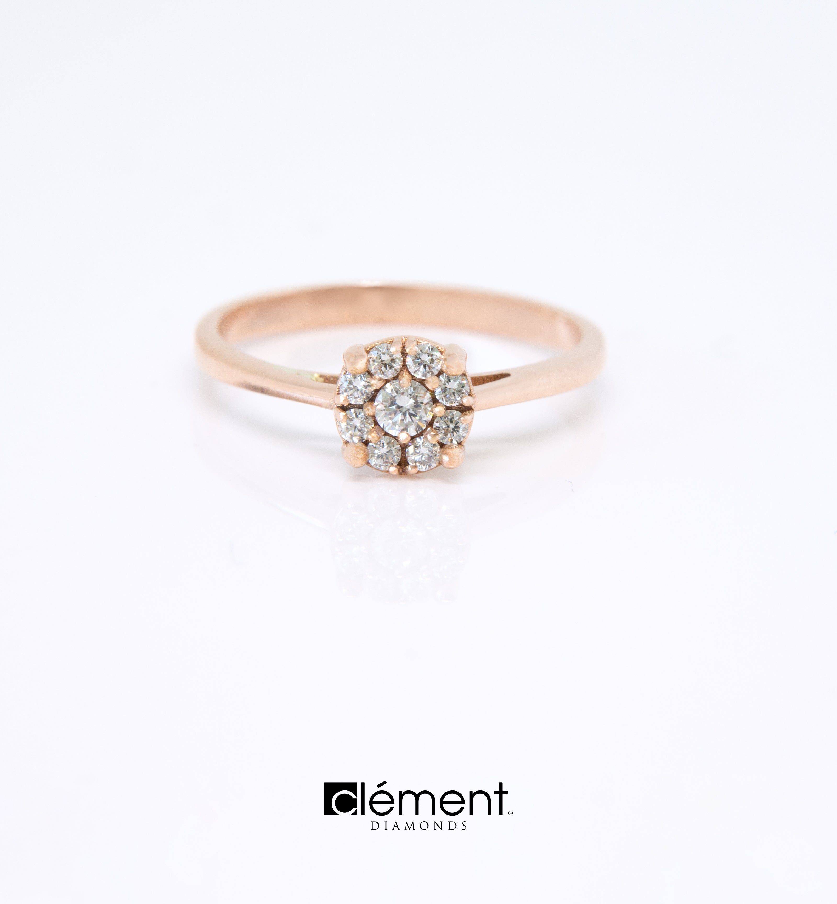 18ct Gold Cluster of Diamond Ring