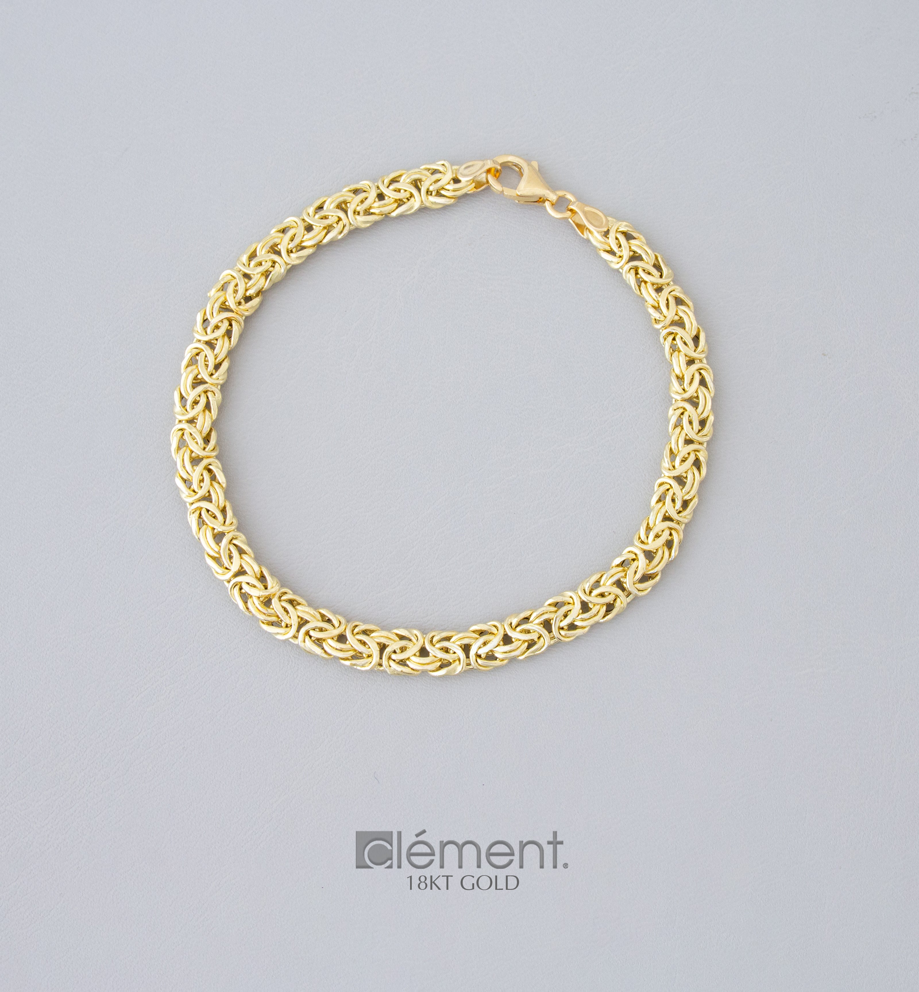 18ct Yellow Gold Byzantine Bracelet