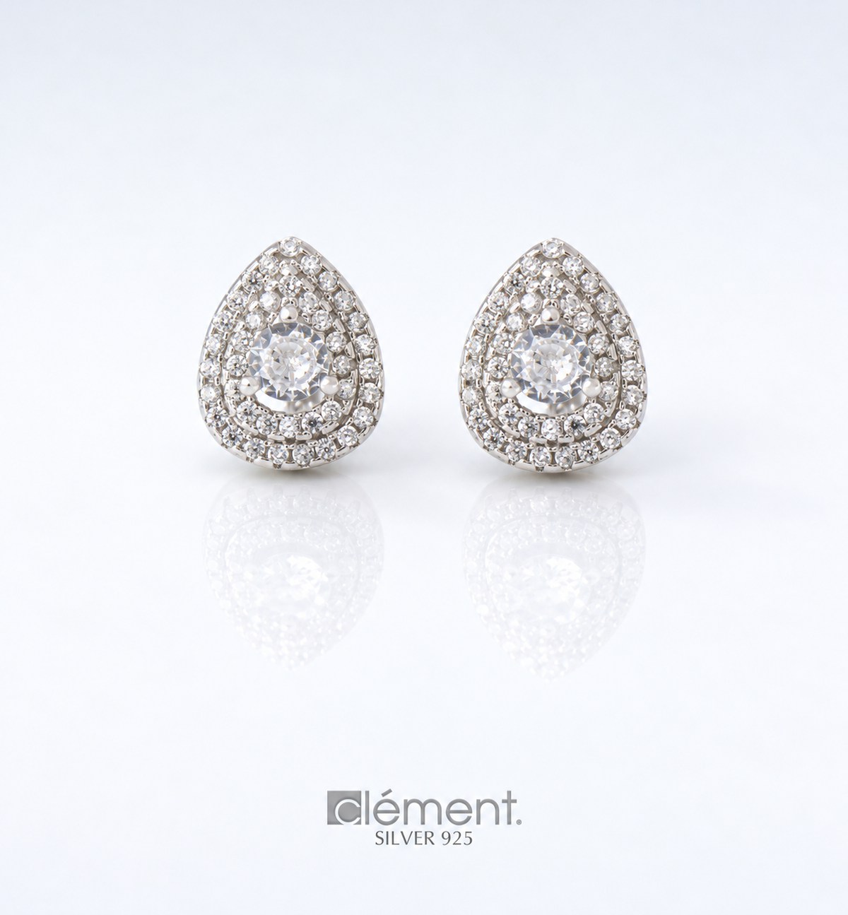 Silver 925 Earrings with CZ Stones