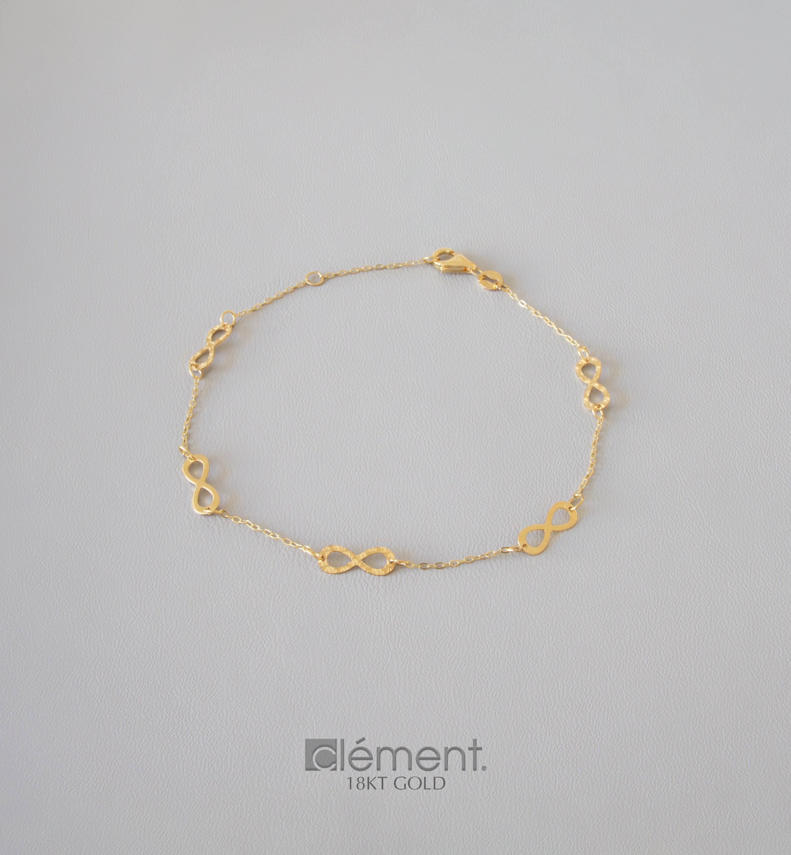 18ct Yellow Gold Infinity Bracelet