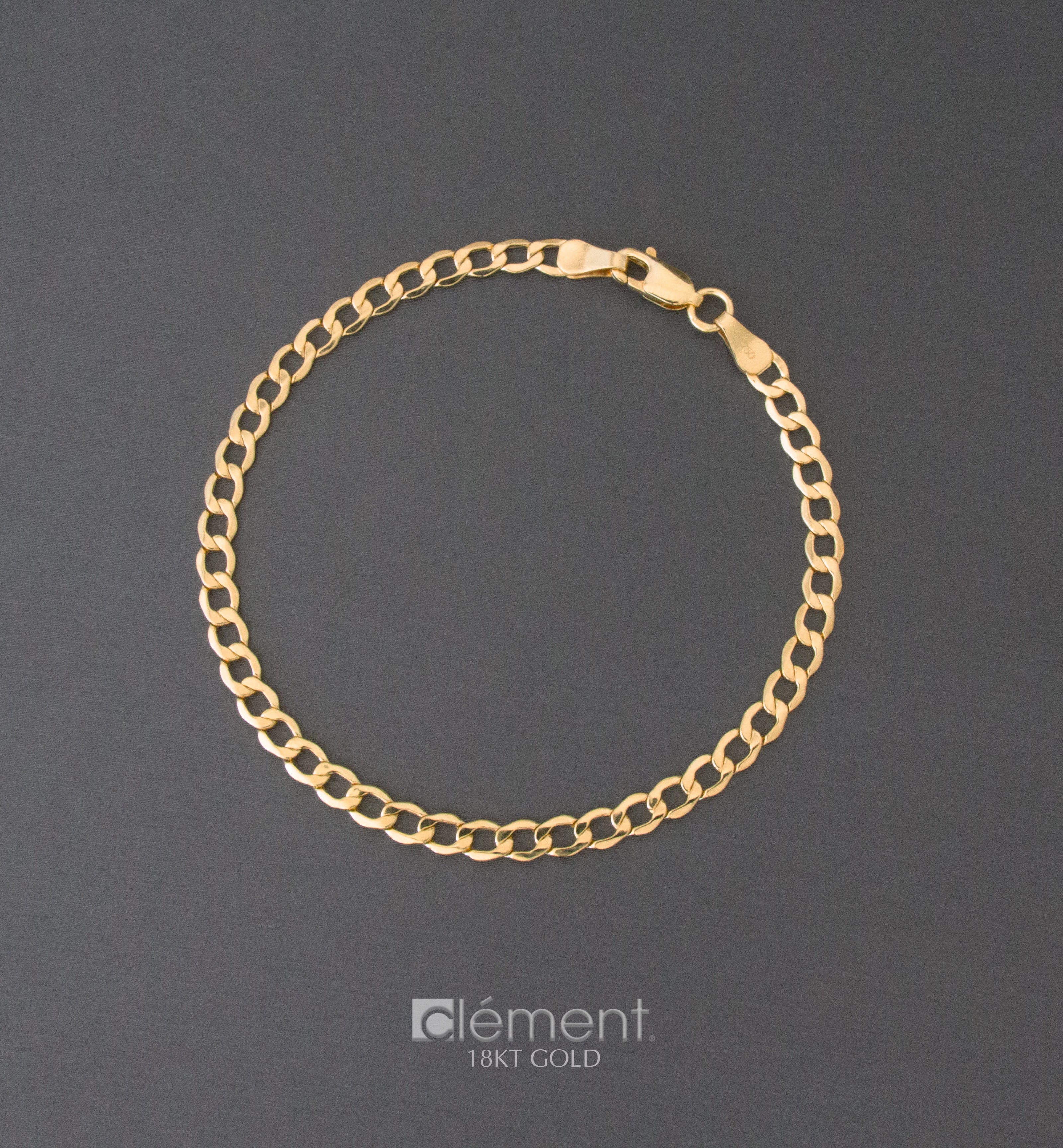 18ct Yellow Gold Cuban Chain Bracelet