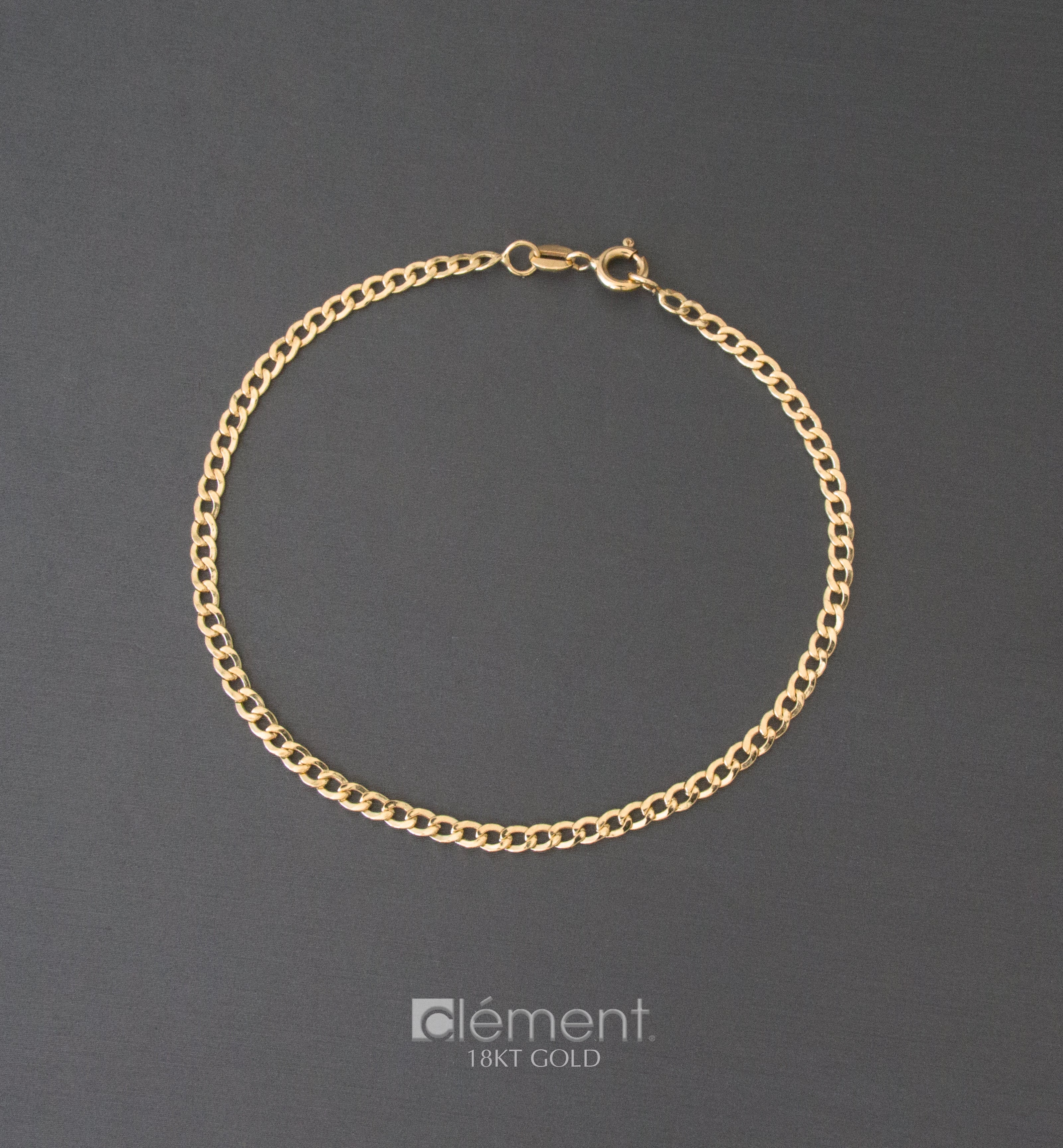 18ct Yellow Gold Cuban Chain Bracelet