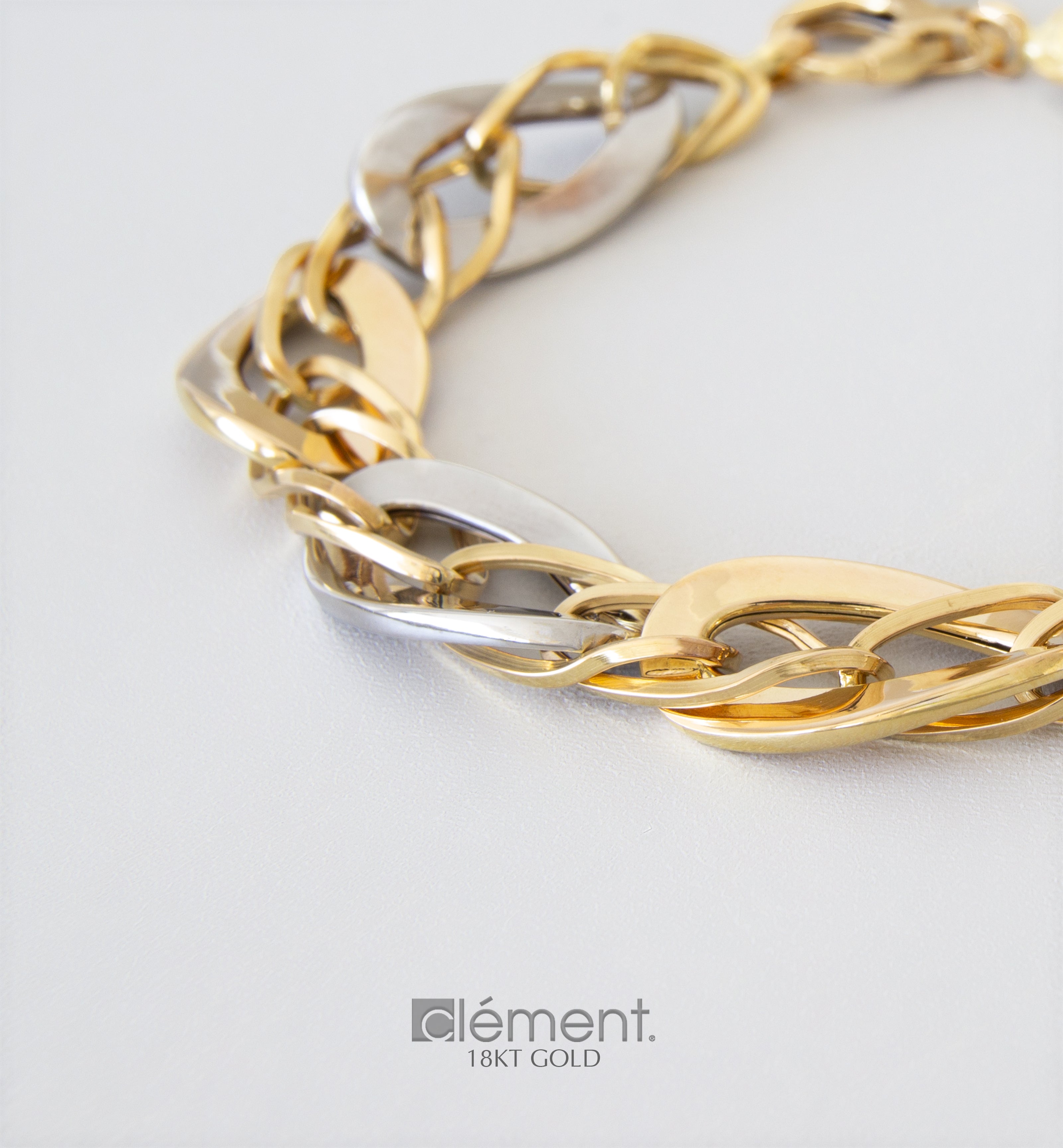 18ct Gold Two-Tone Bracelet