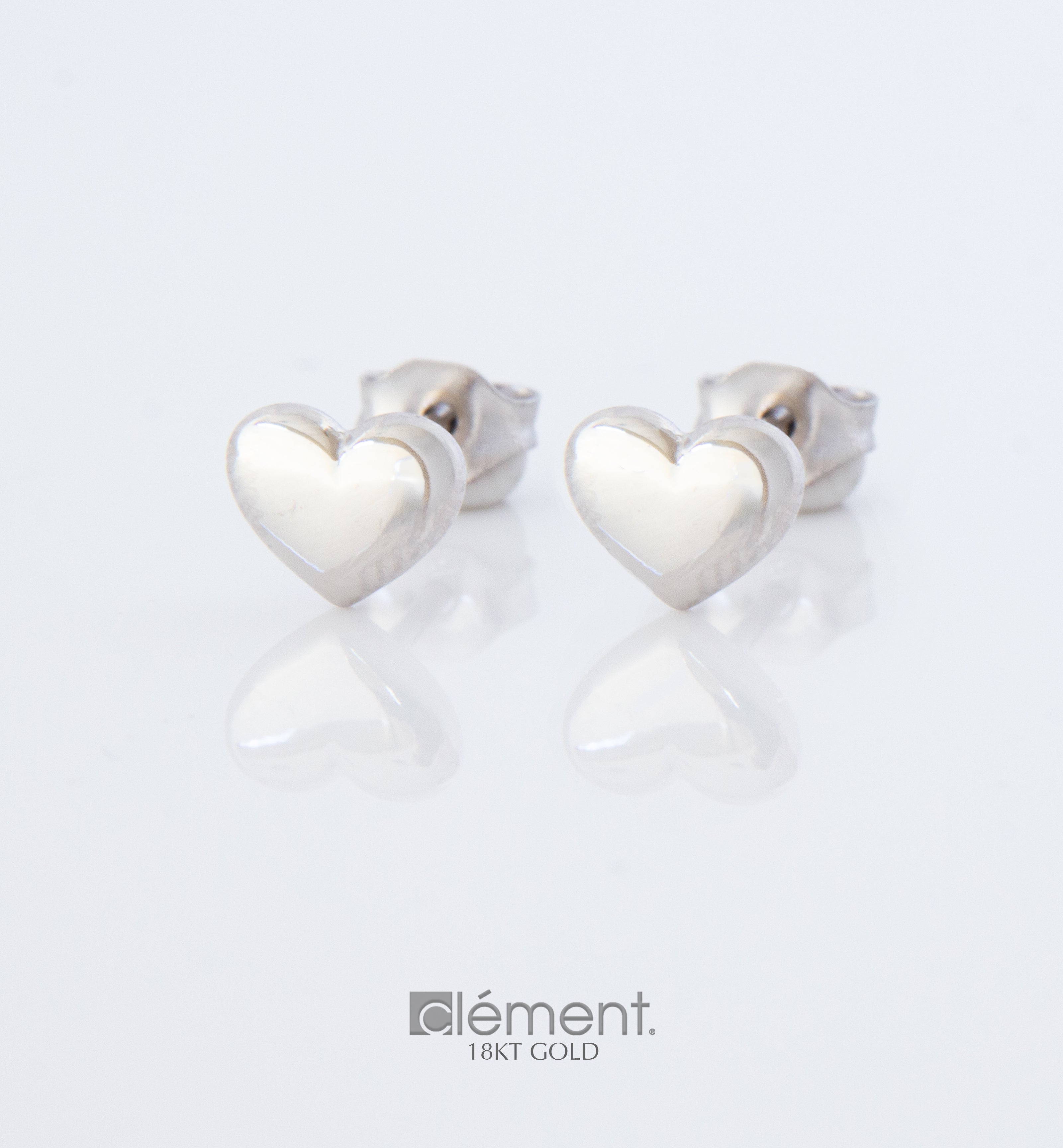 18ct Gold Heart Earrings