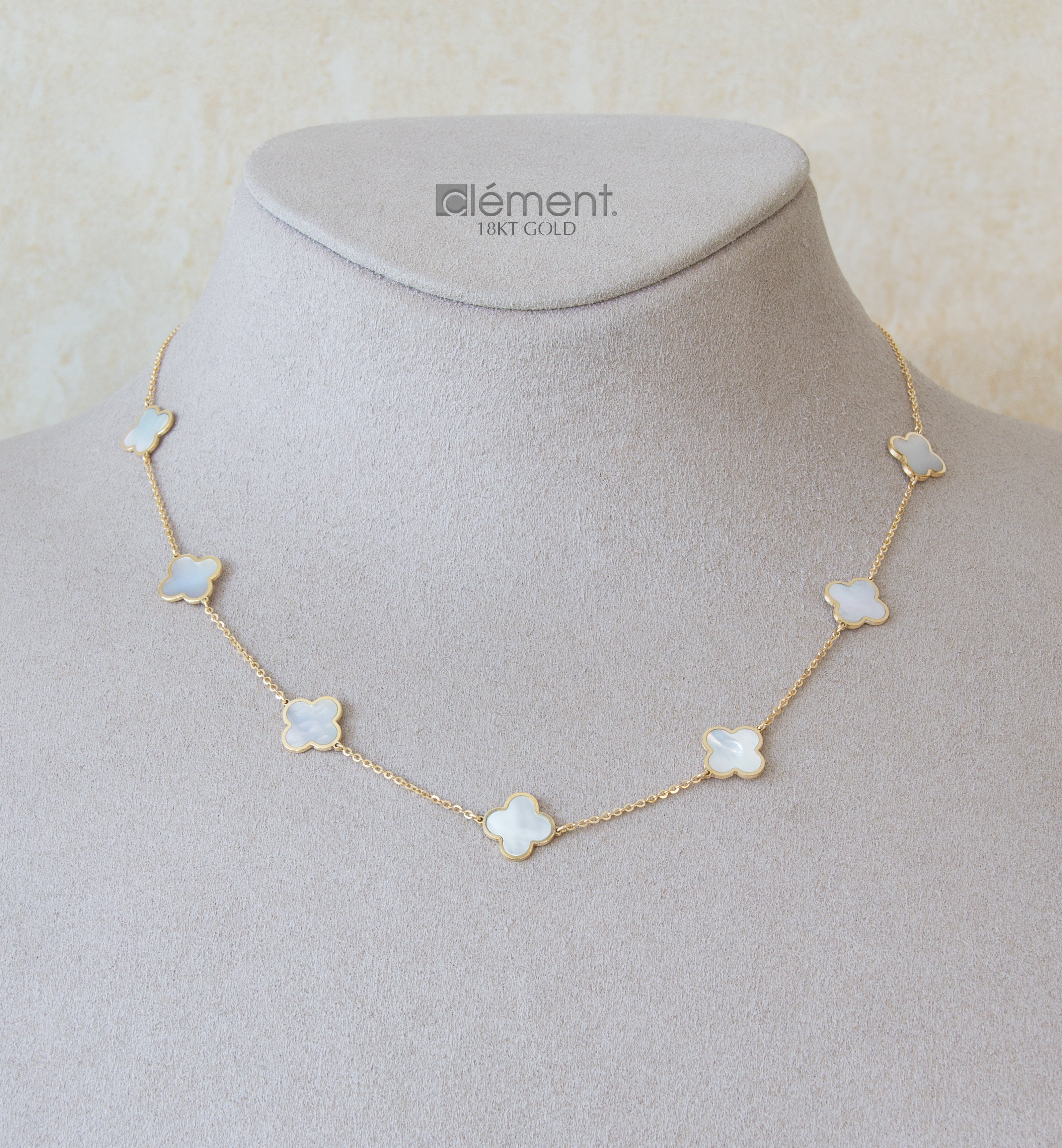 18ct Yellow Gold Mother of Pearl Necklace