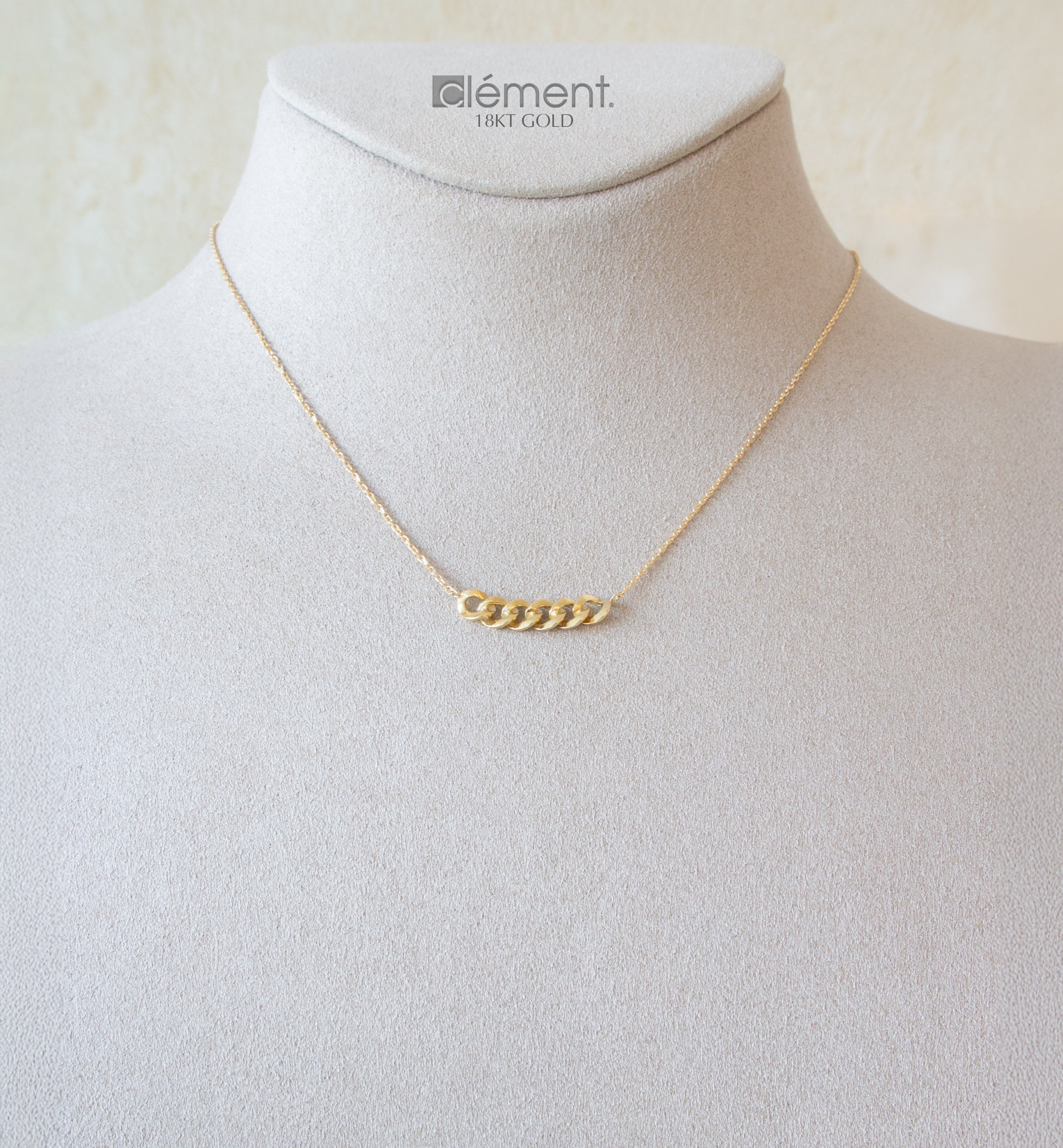 18ct Yellow Gold Link Design Necklace