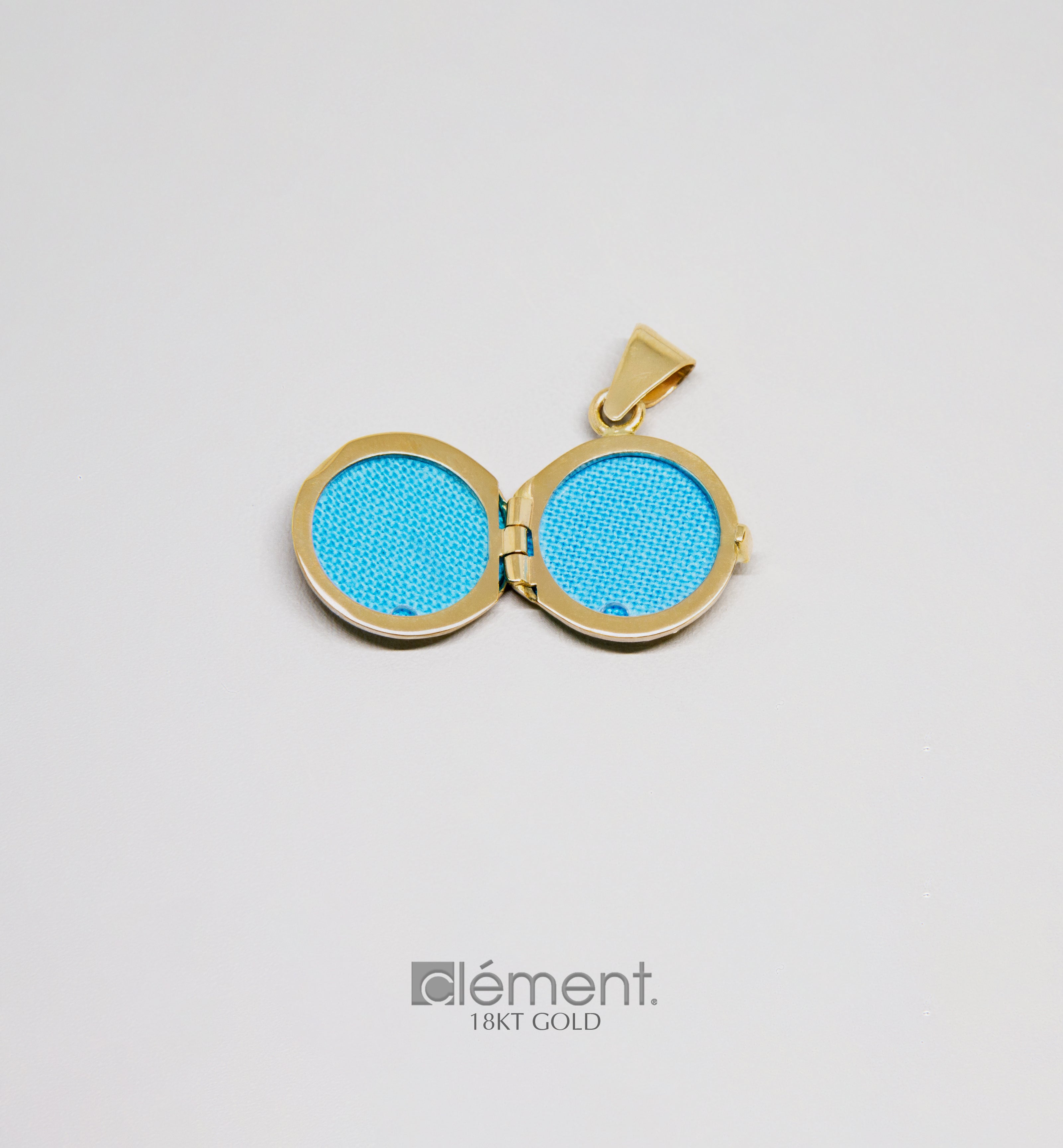 18ct Yellow Gold Circle Locket