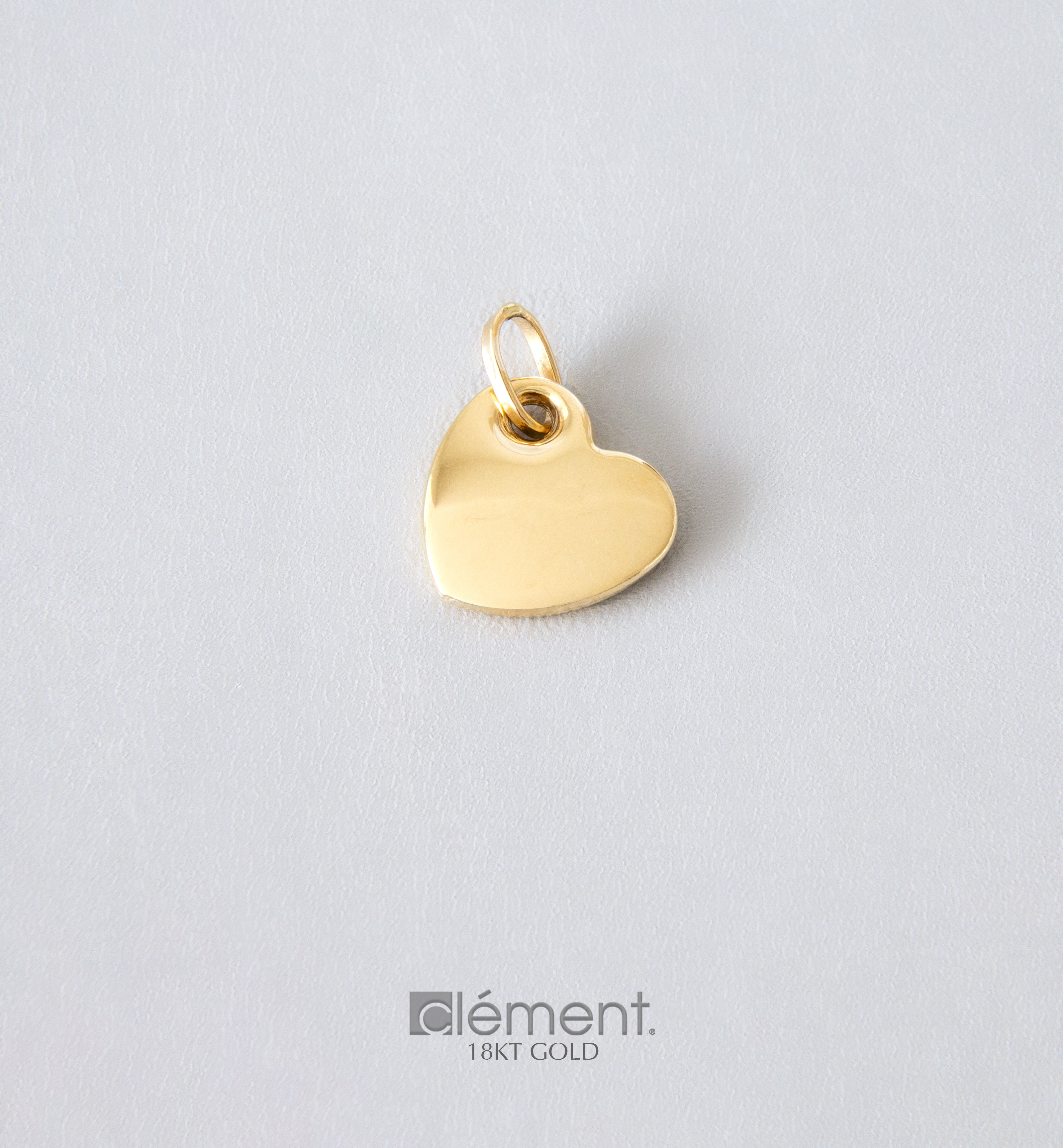 18ct Gold Plain Heart Pendant