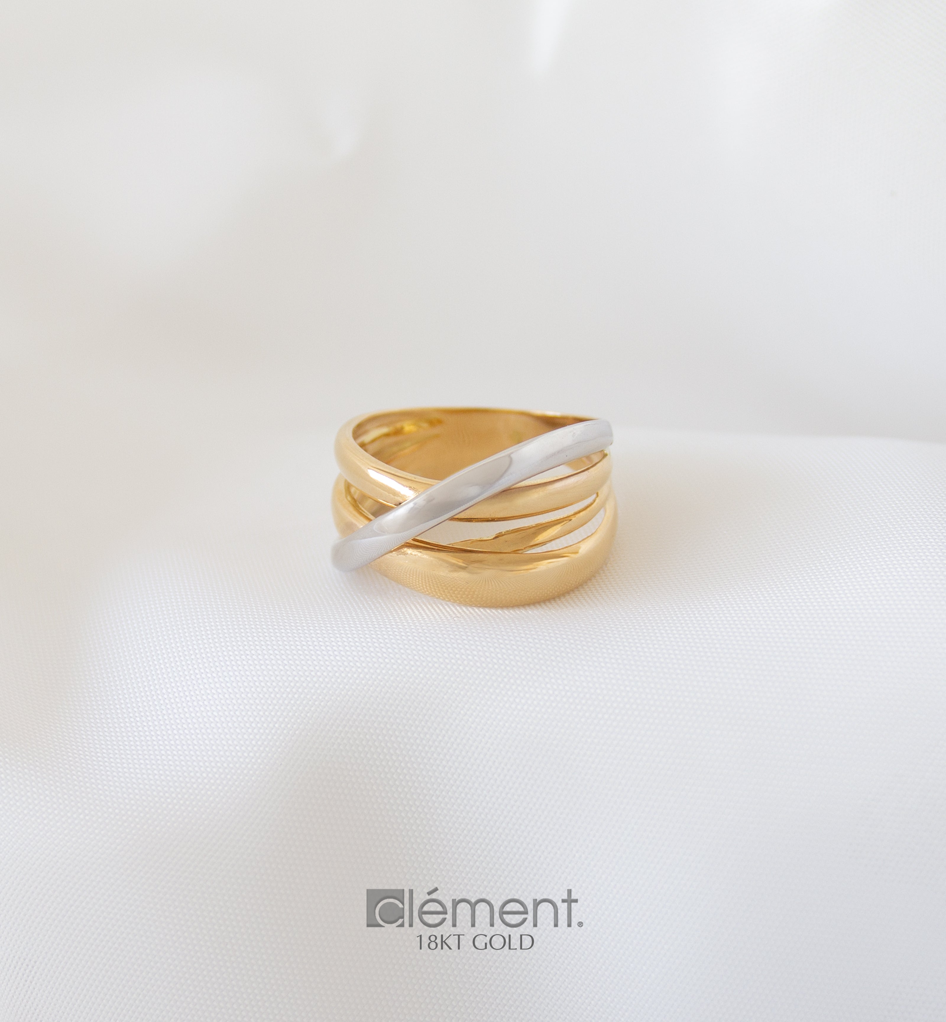 18ct Gold Two-Tone Ring