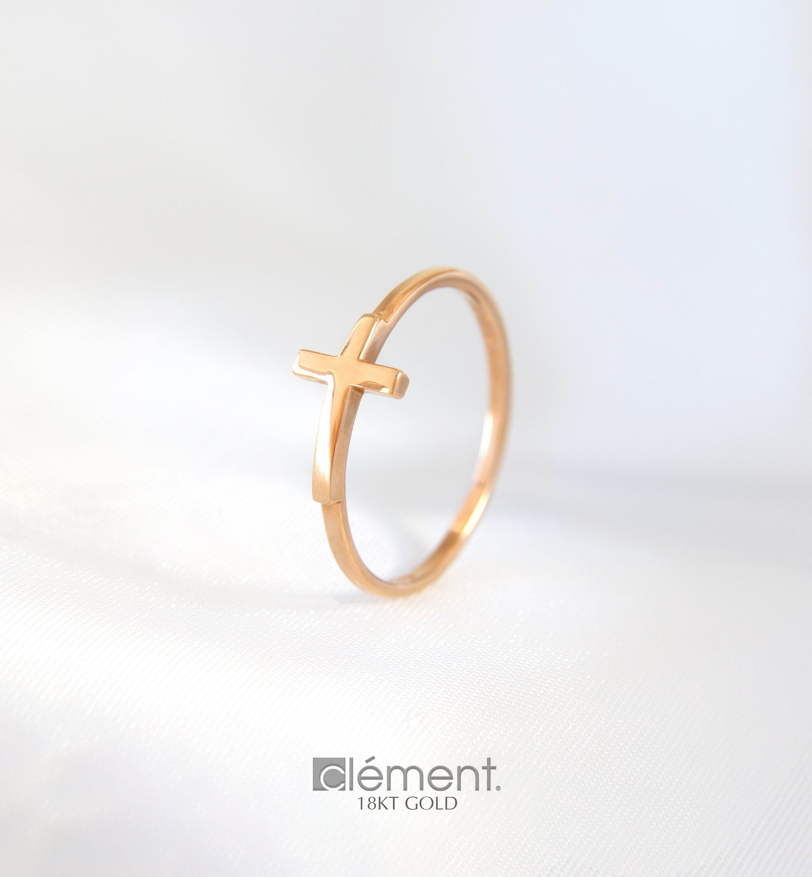 18ct Gold Cross Ring