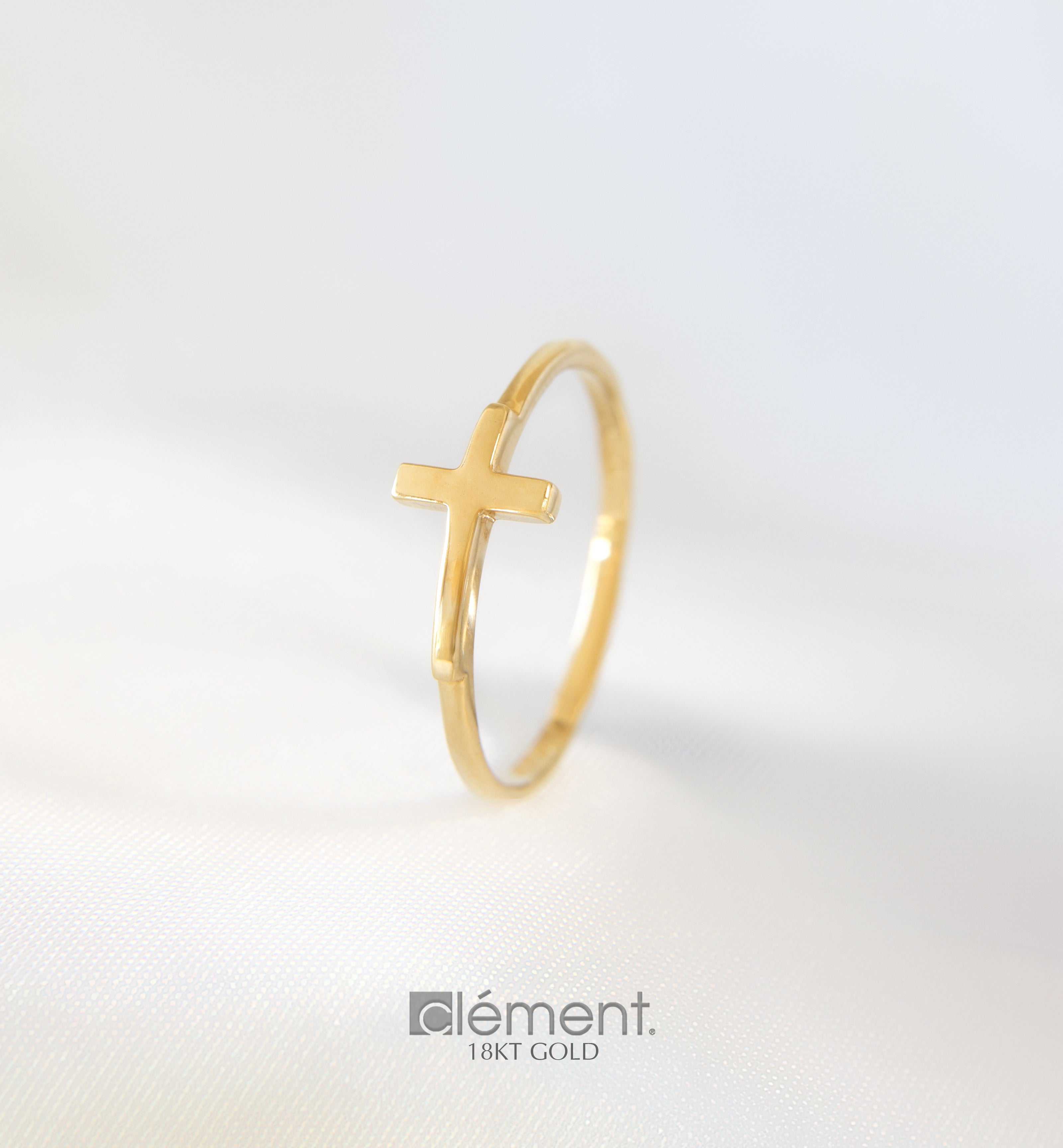 18ct Gold Cross Ring