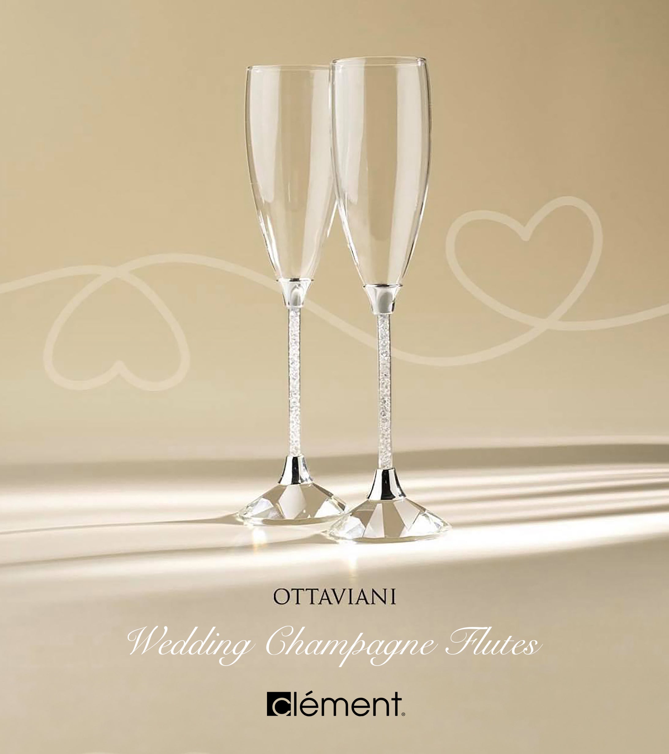Ottaviani Wedding Champagne Flutes