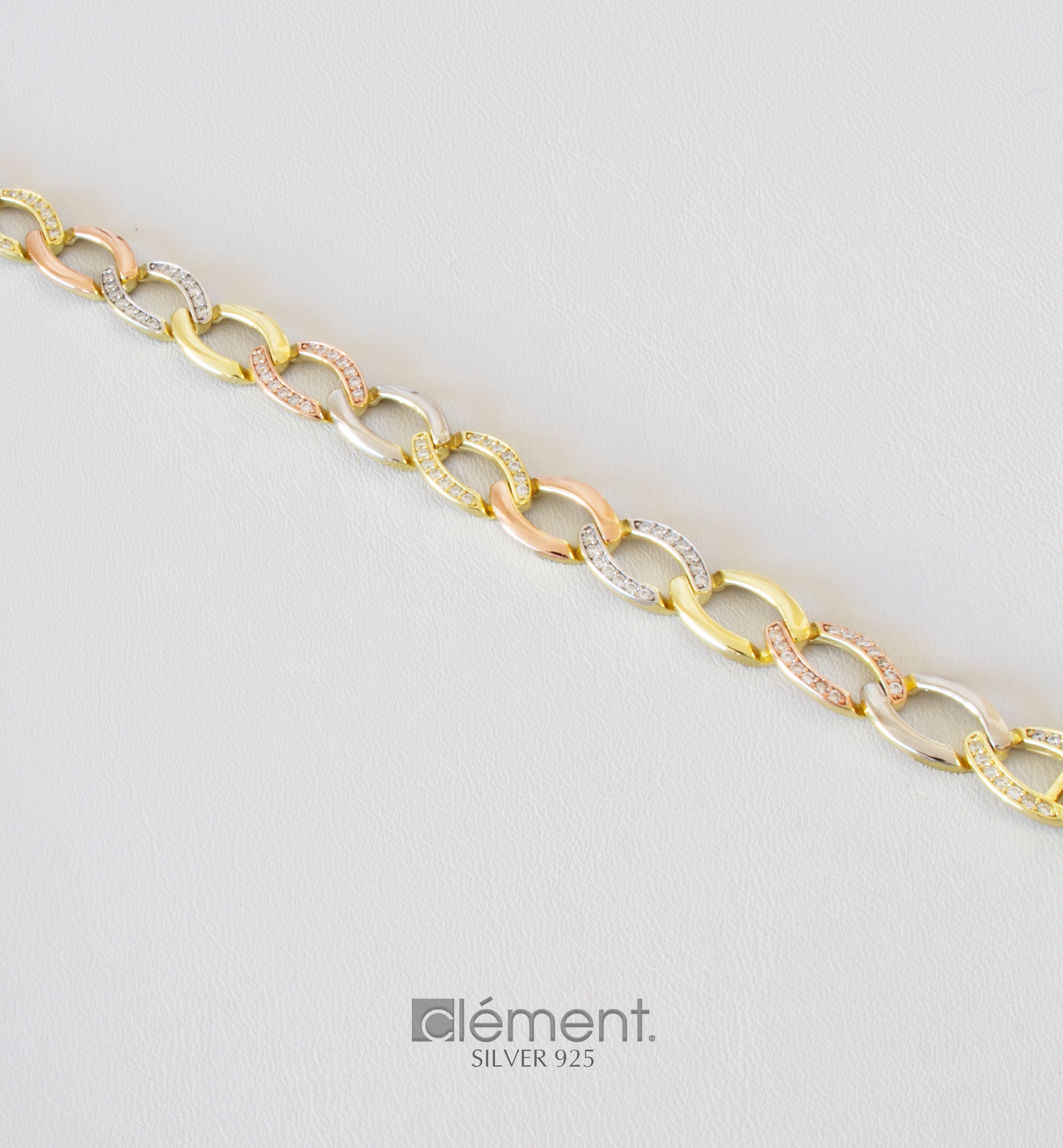 Silver 925 Bracelet with CZ Stones