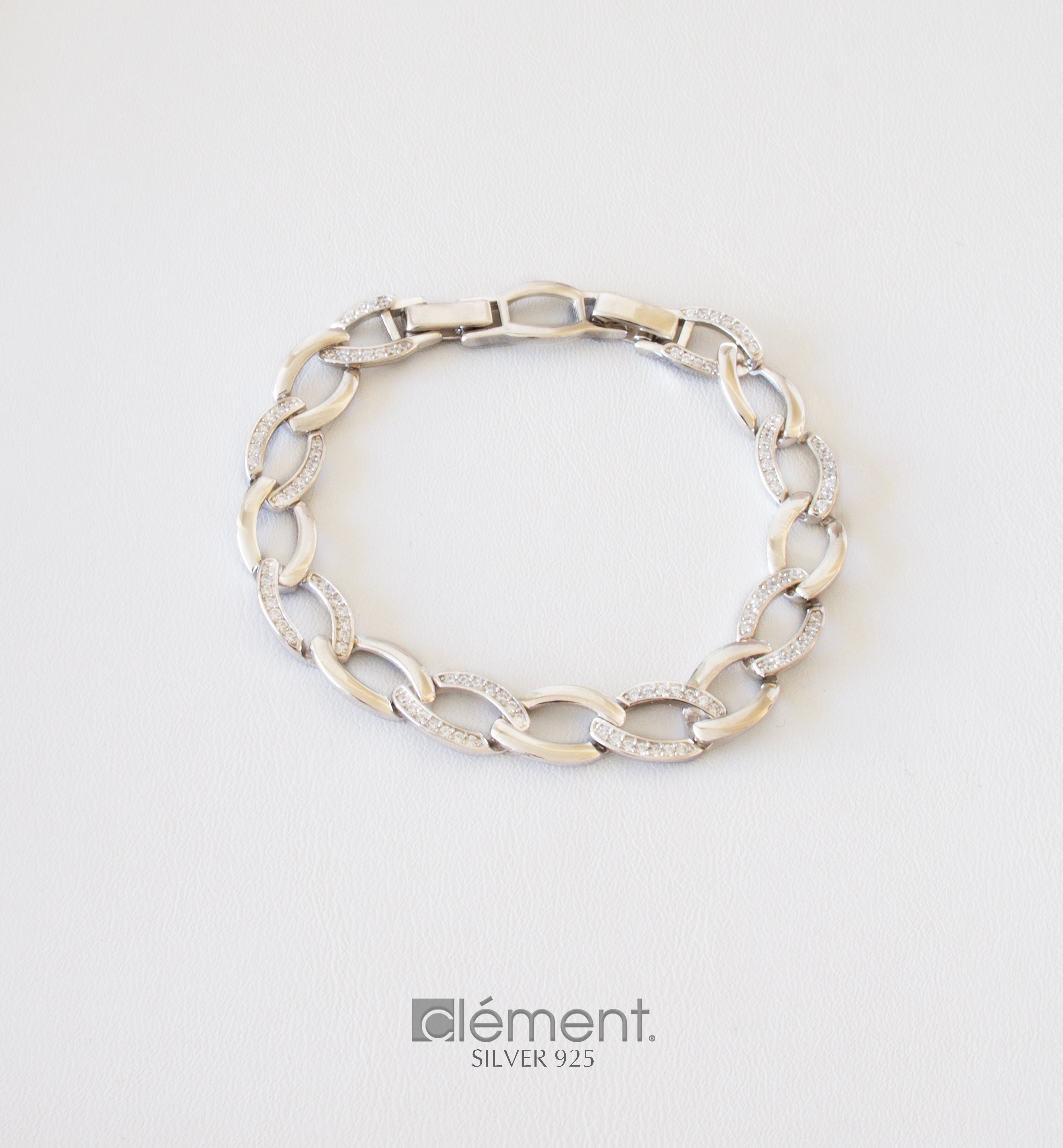 Silver 925 Bracelet with CZ Stones