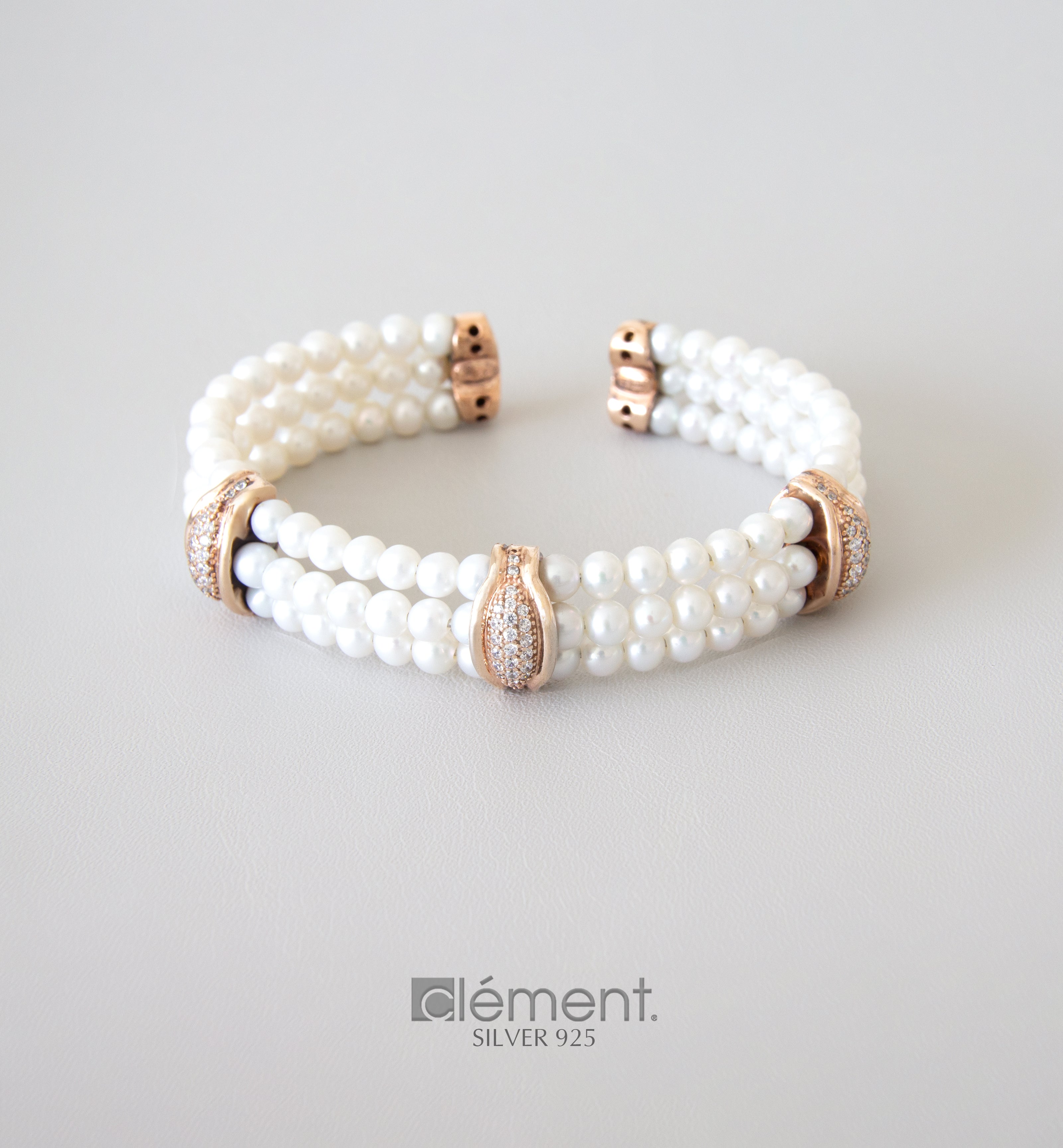 Silver 925 FW Cultured Pearl Bangle