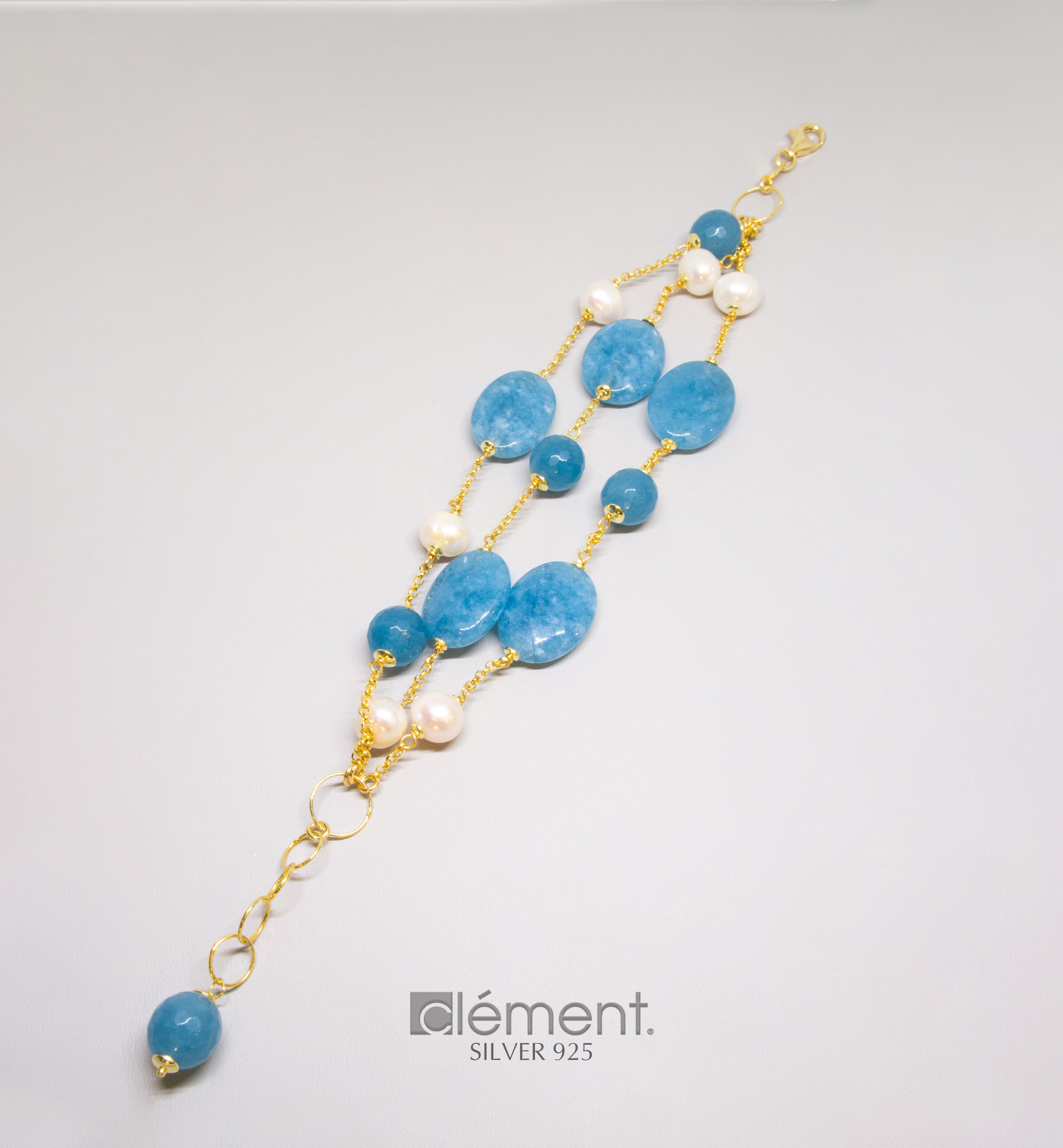 Silver 925 Semi-Precious Stone Bracelet