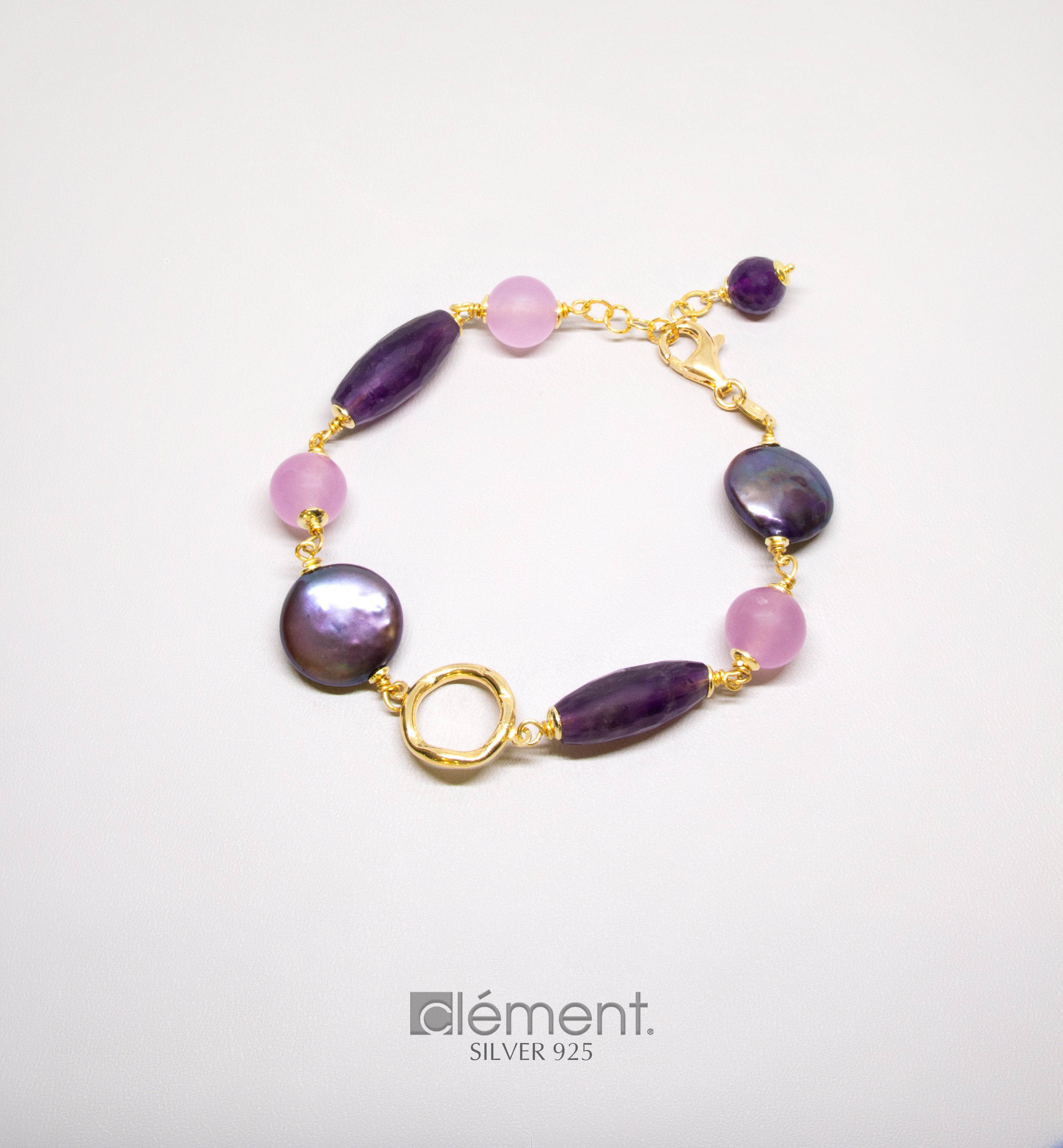Silver 925 Semi-Precious Stone Bracelet