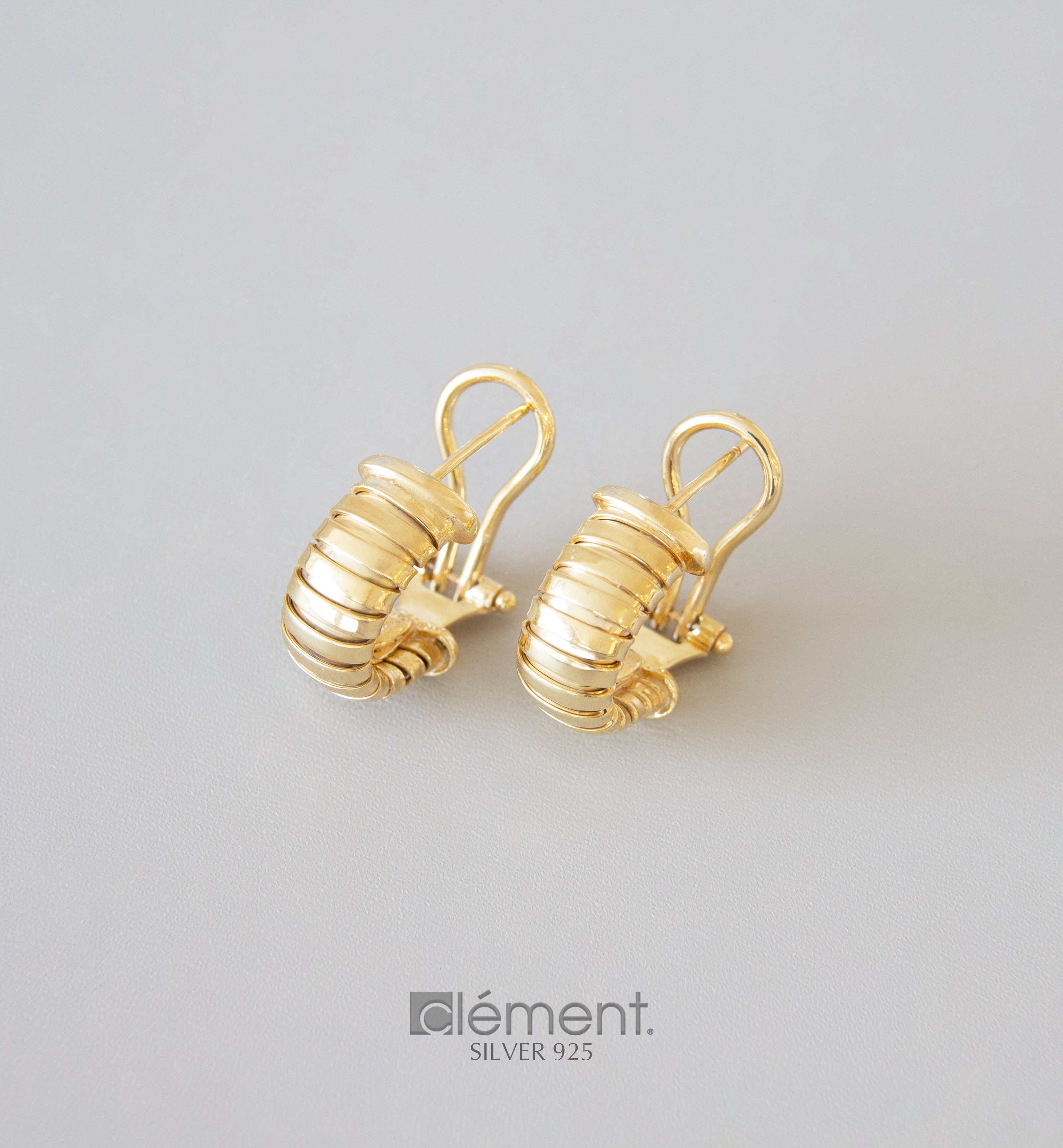 Silver 925 Tubogas Style Earrings