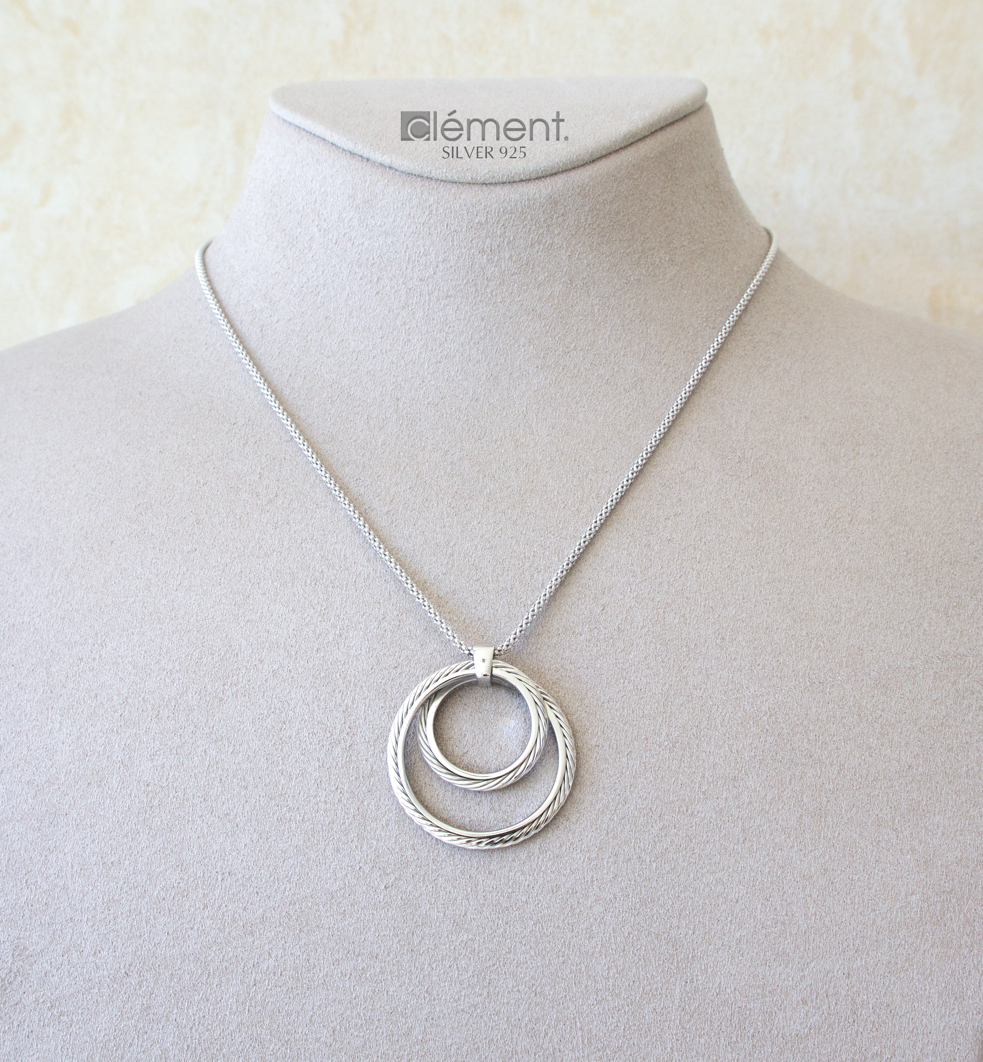 Silver 925 Circle Design Necklace