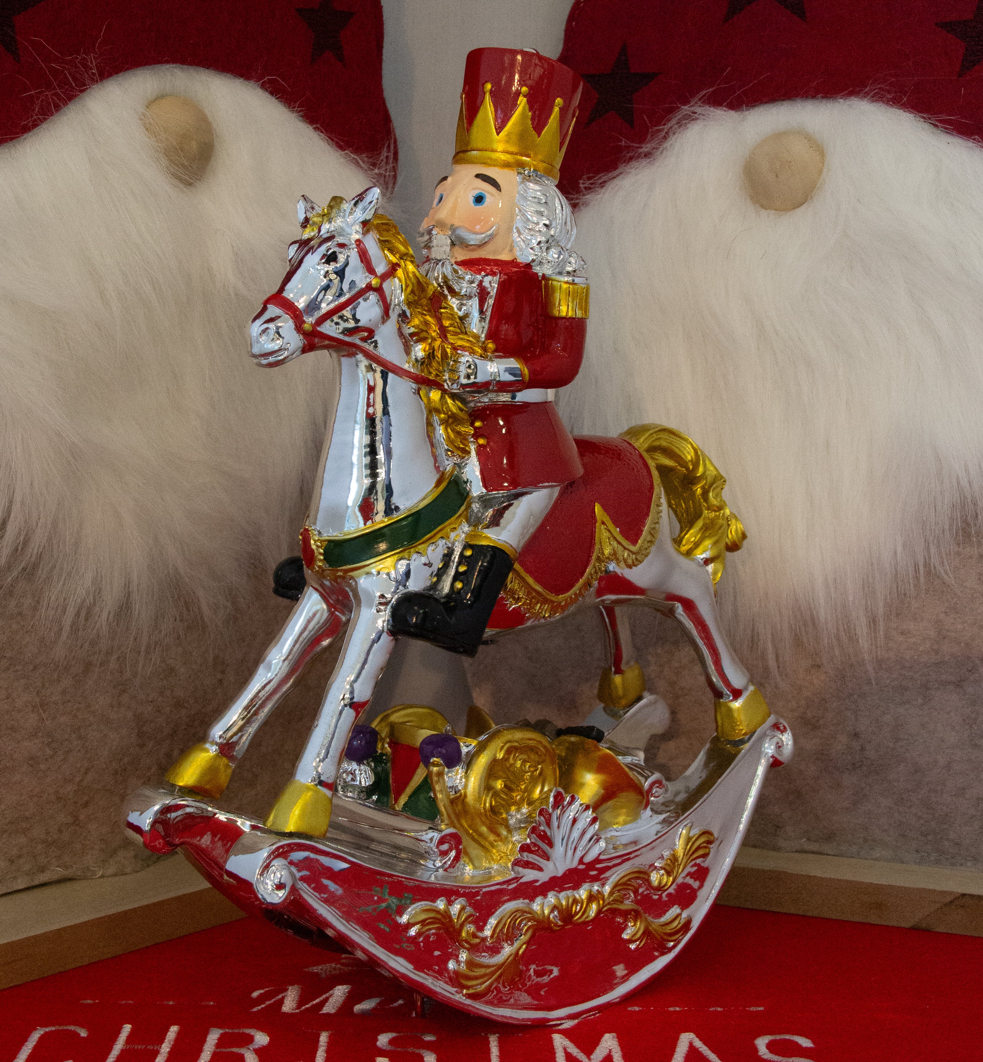 Musical Nutcracker on Rocking Horse