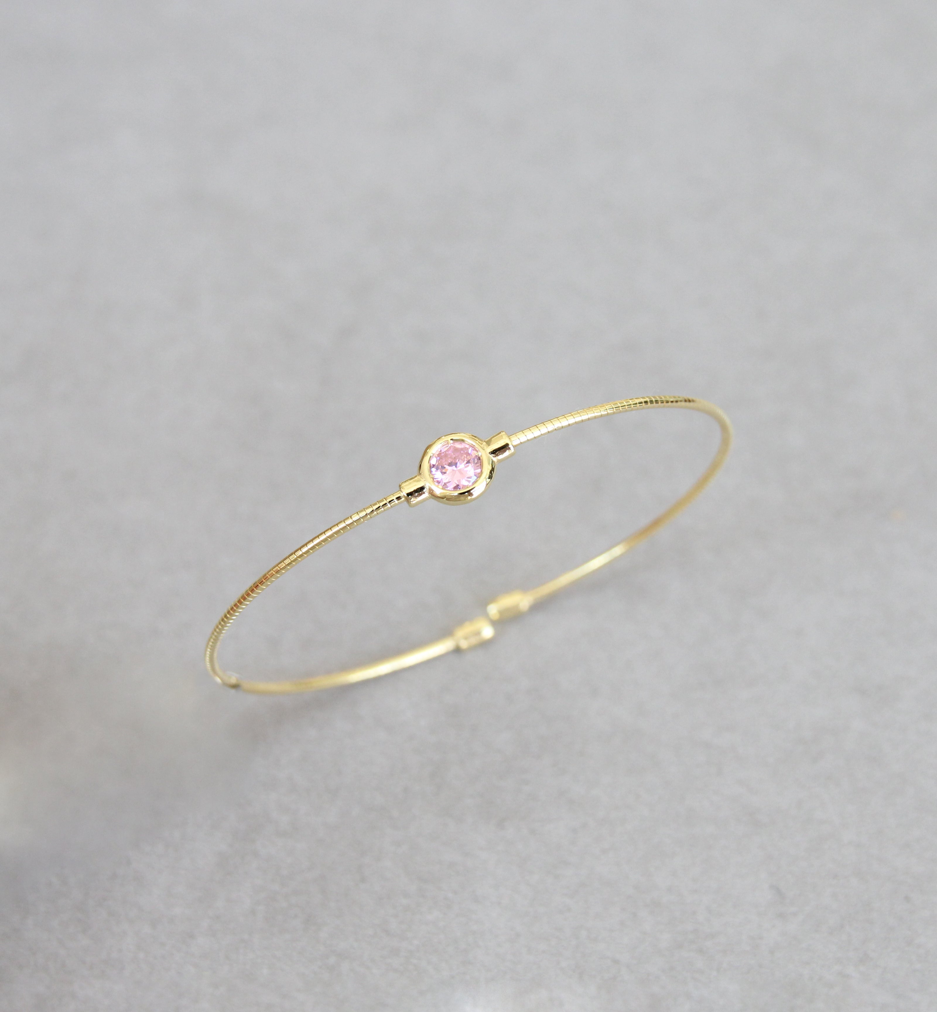 October Opal/Tourmaline Birthstone Bangle