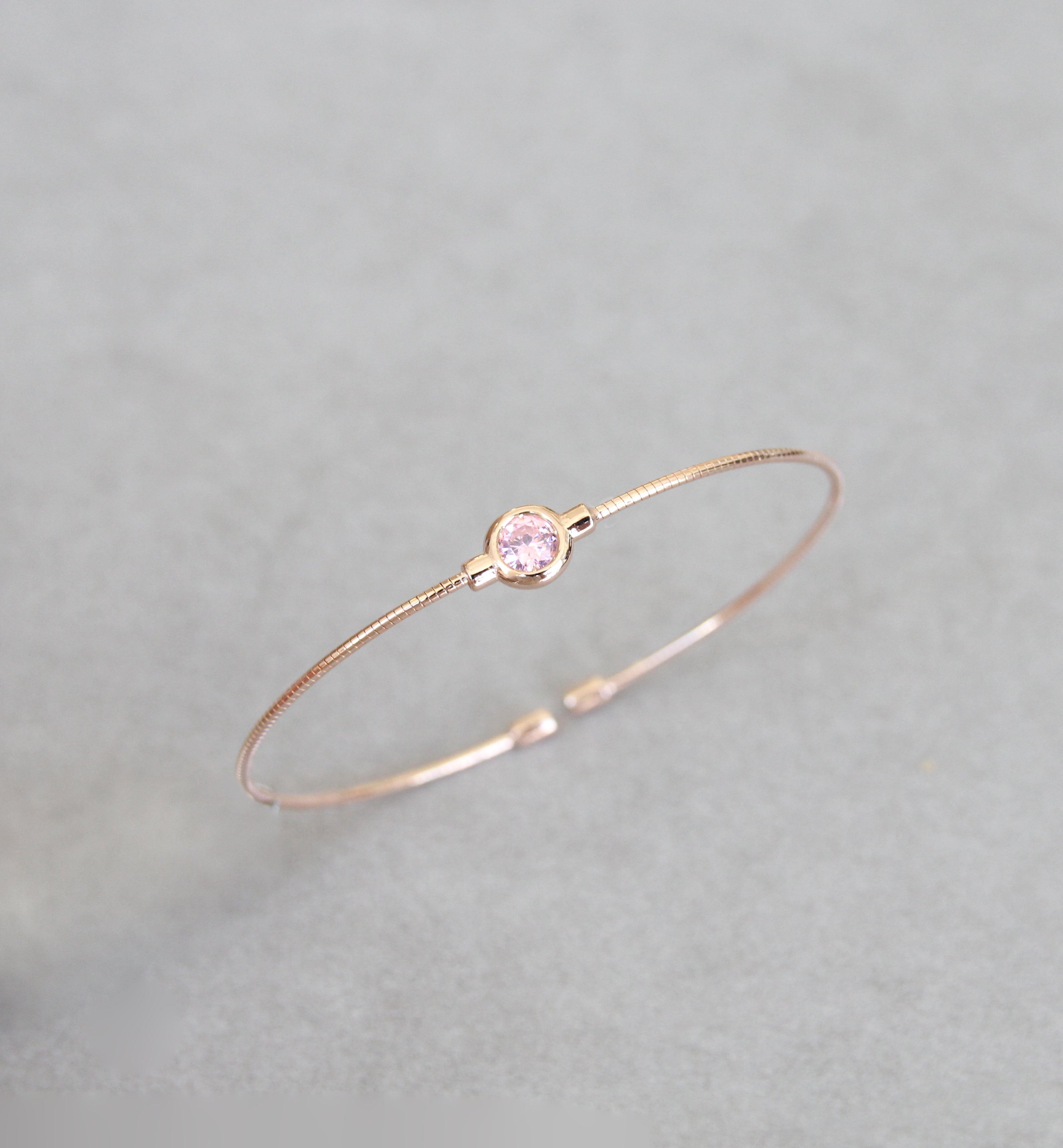 October Opal/Tourmaline Birthstone Bangle