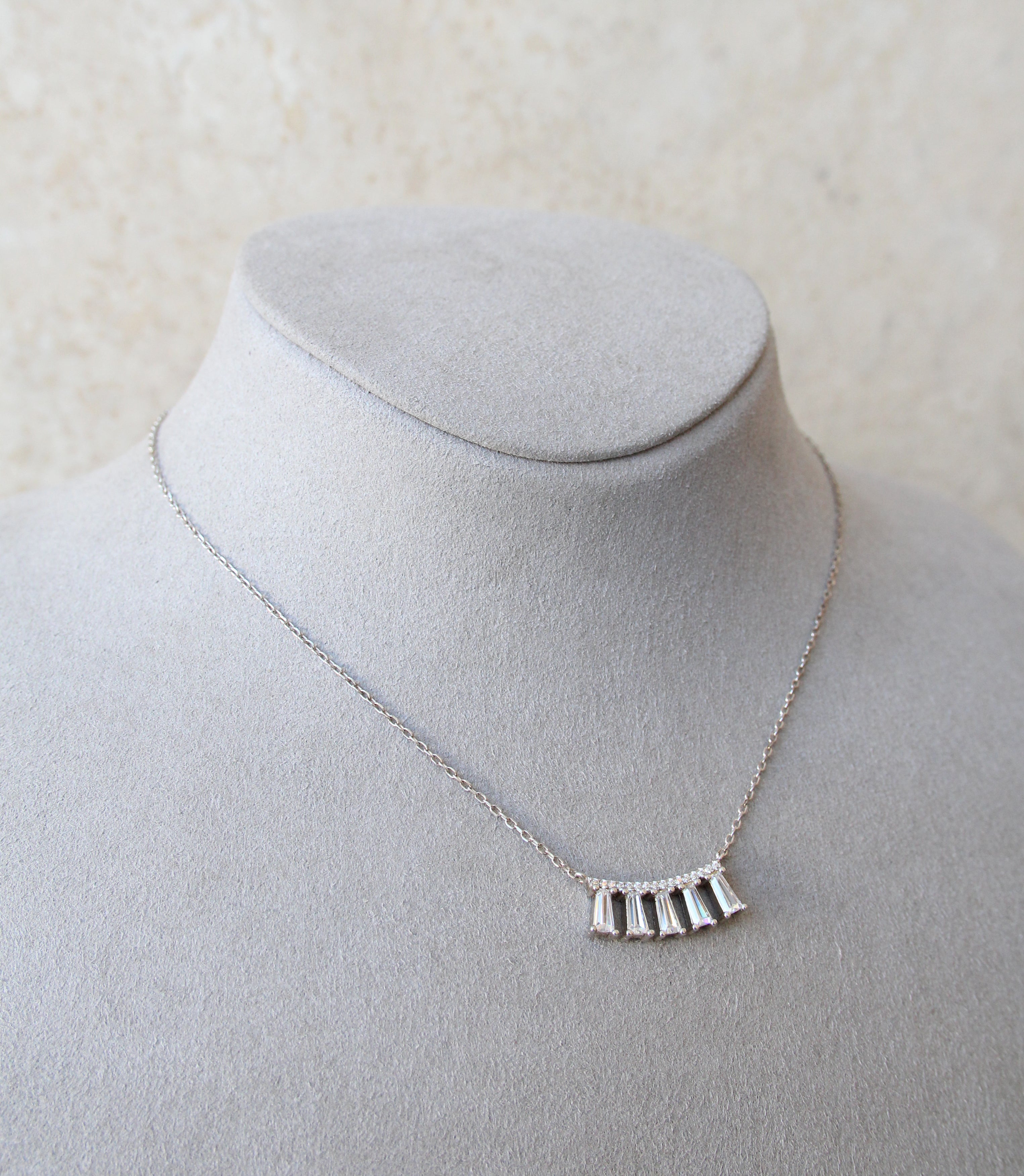Silver 925 Necklace with Zirconia