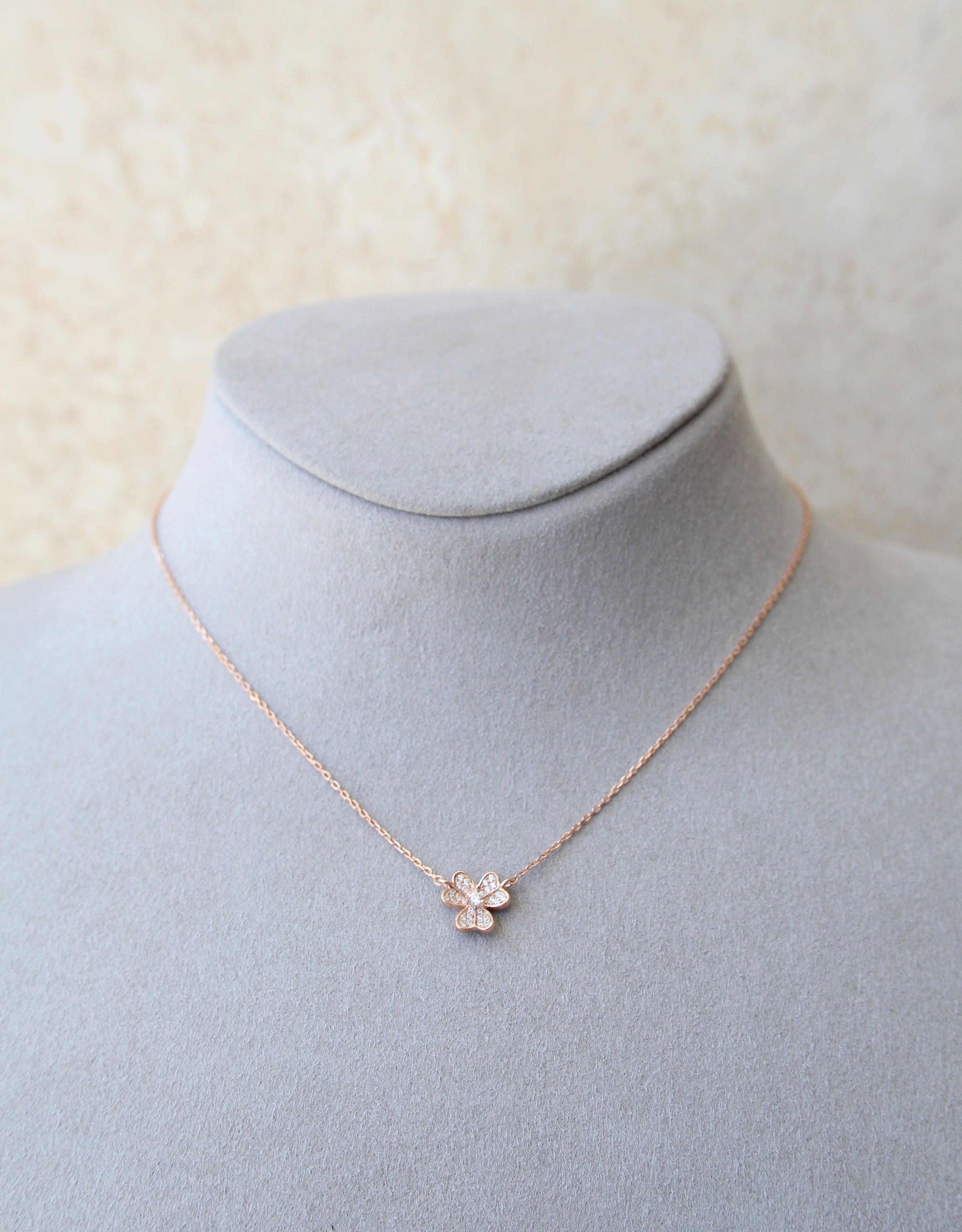 Silver 925 Rose Gold Necklace