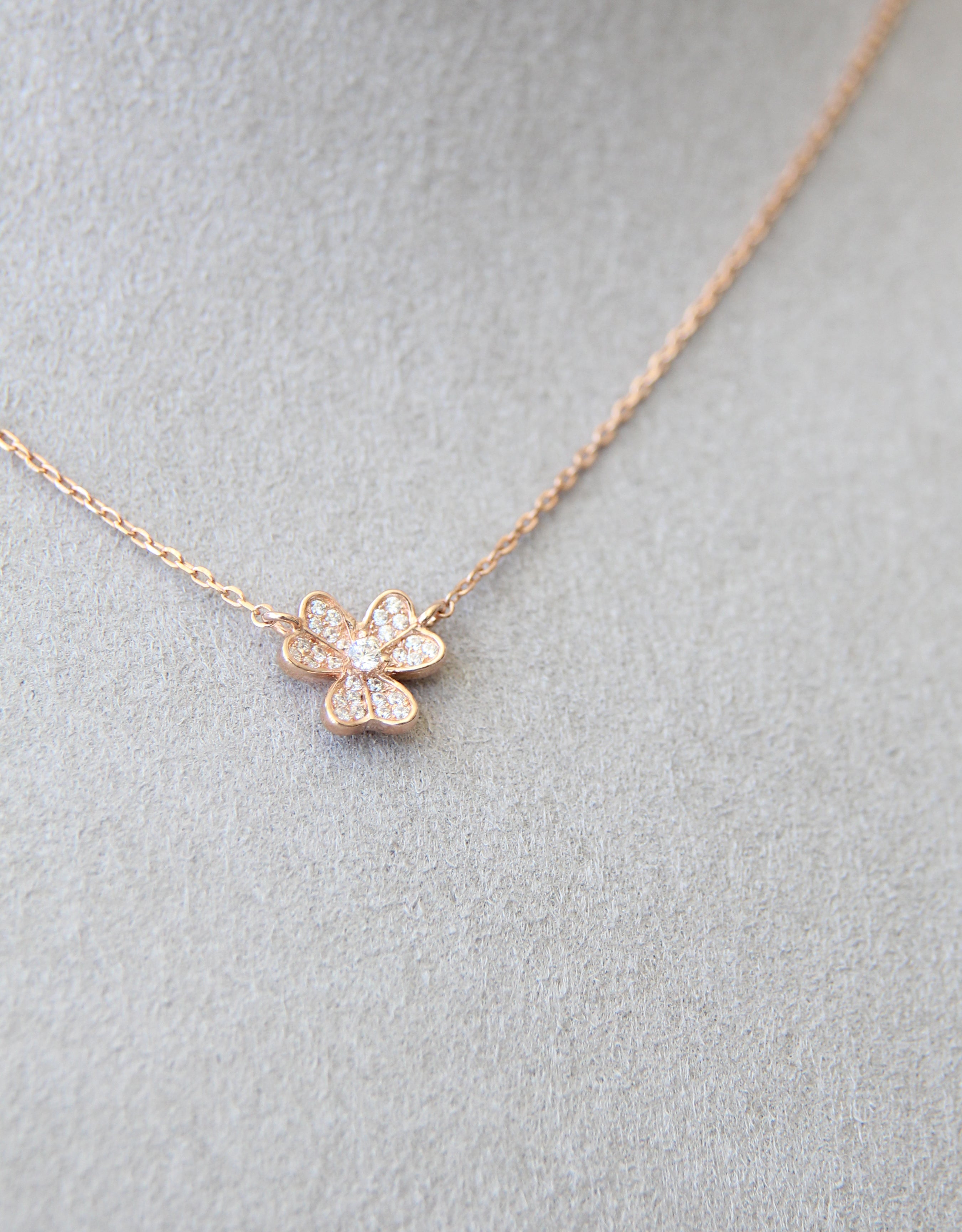 Silver 925 Rose Gold Necklace