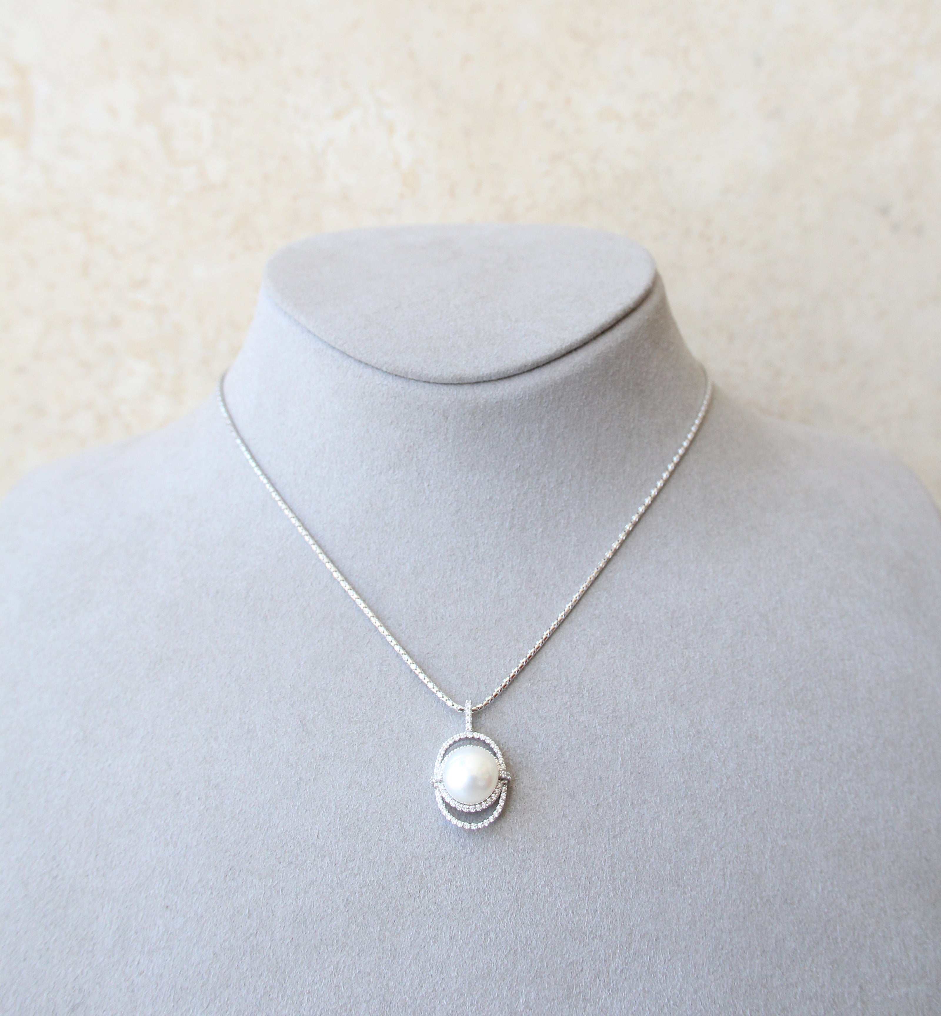 Silver 925 Cultured Pearl Necklace