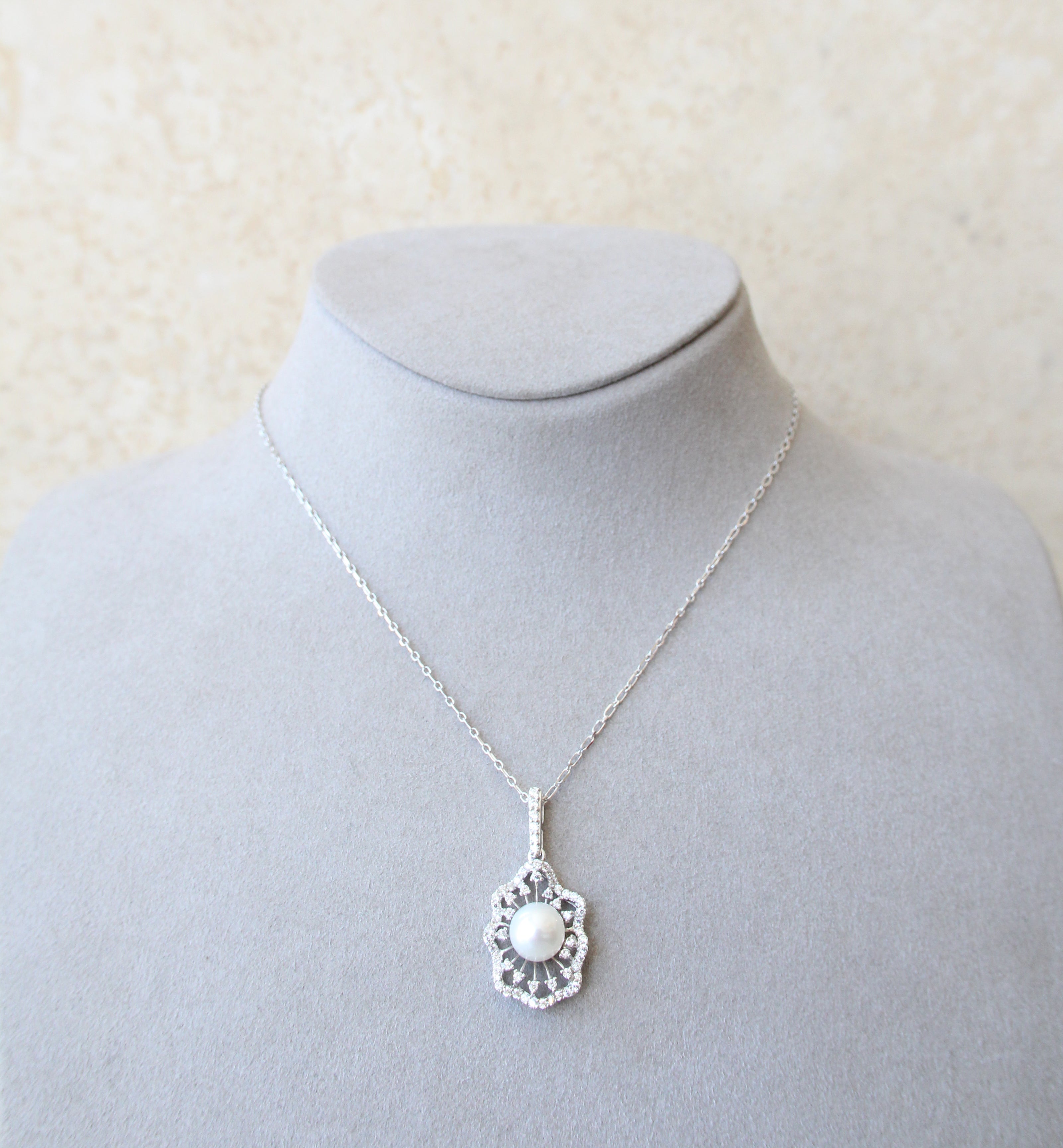 Silver 925 Cultured Pearl Necklace