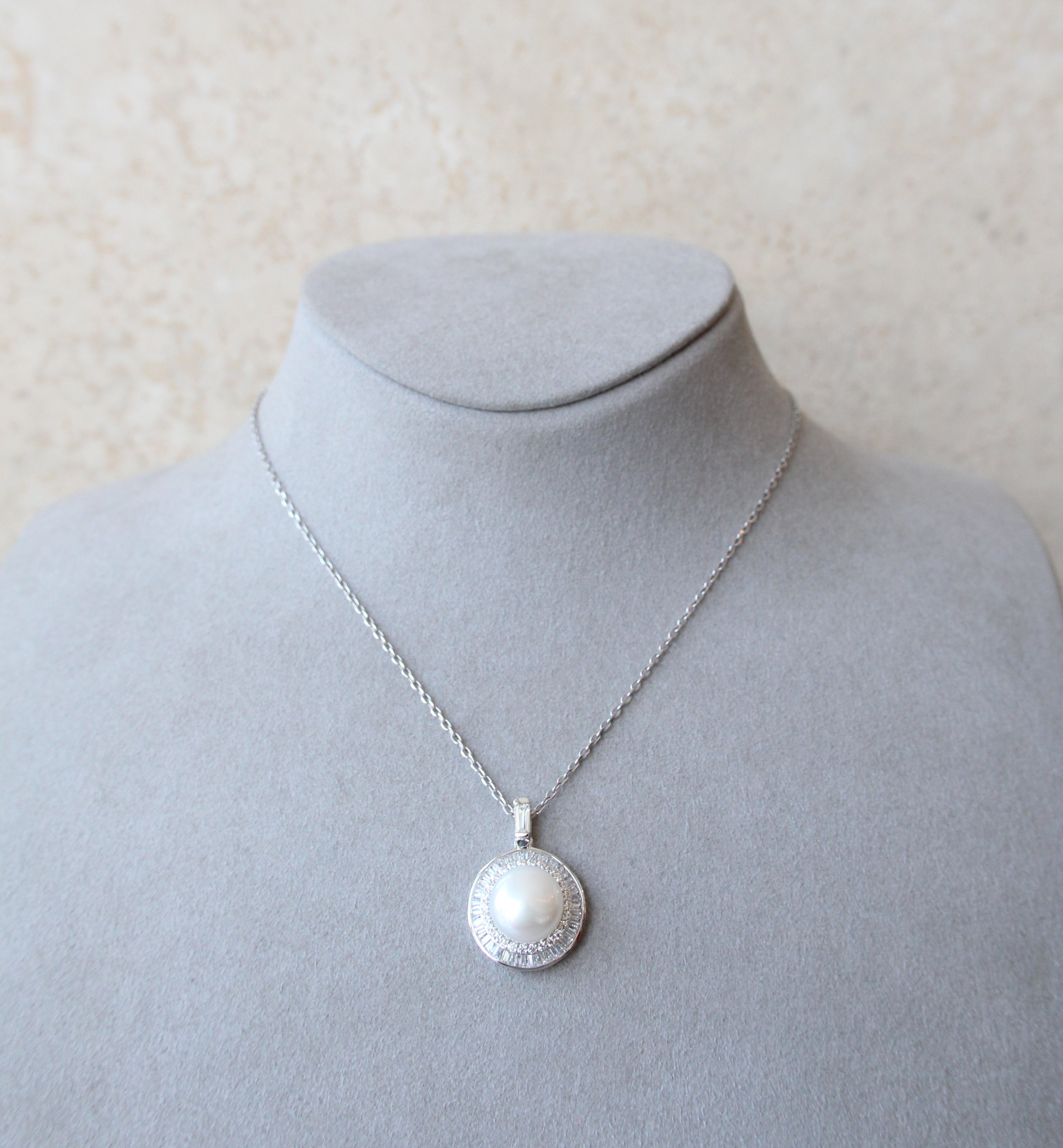 Silver 925 Cultured Pearl Necklace