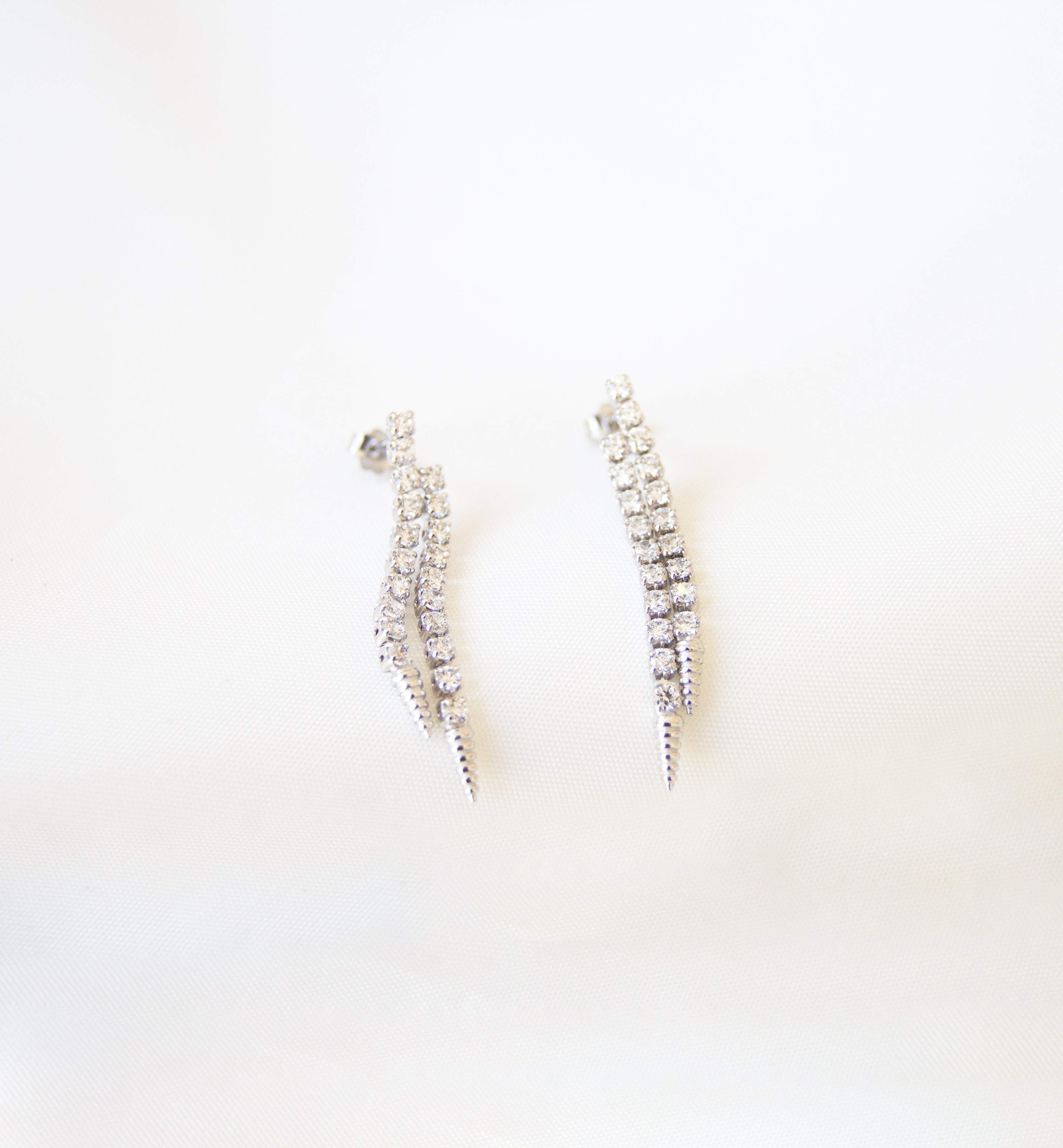 Silver 925 Bridal Earrings