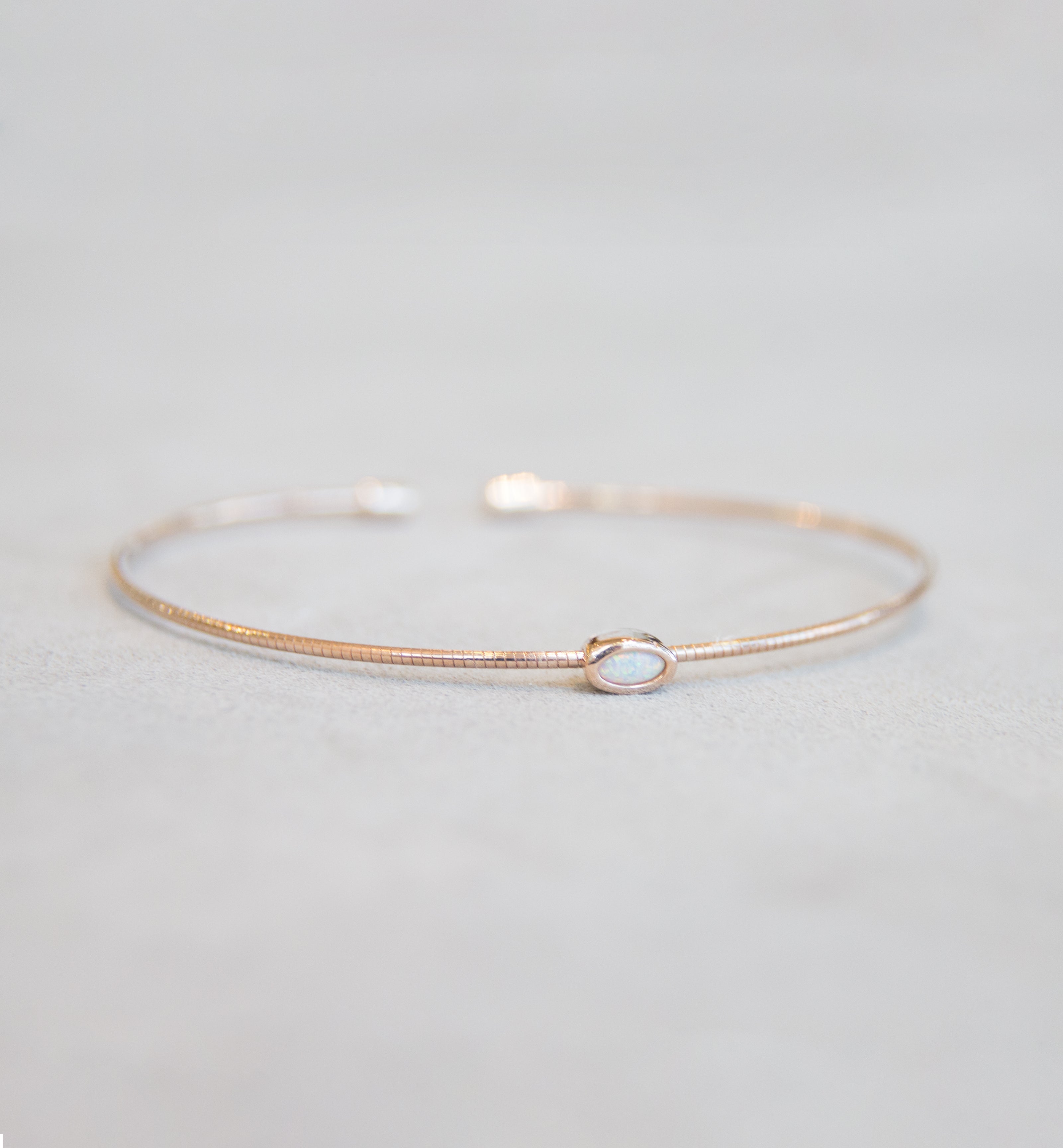 October Opal/Tourmaline Birthstone Bangle
