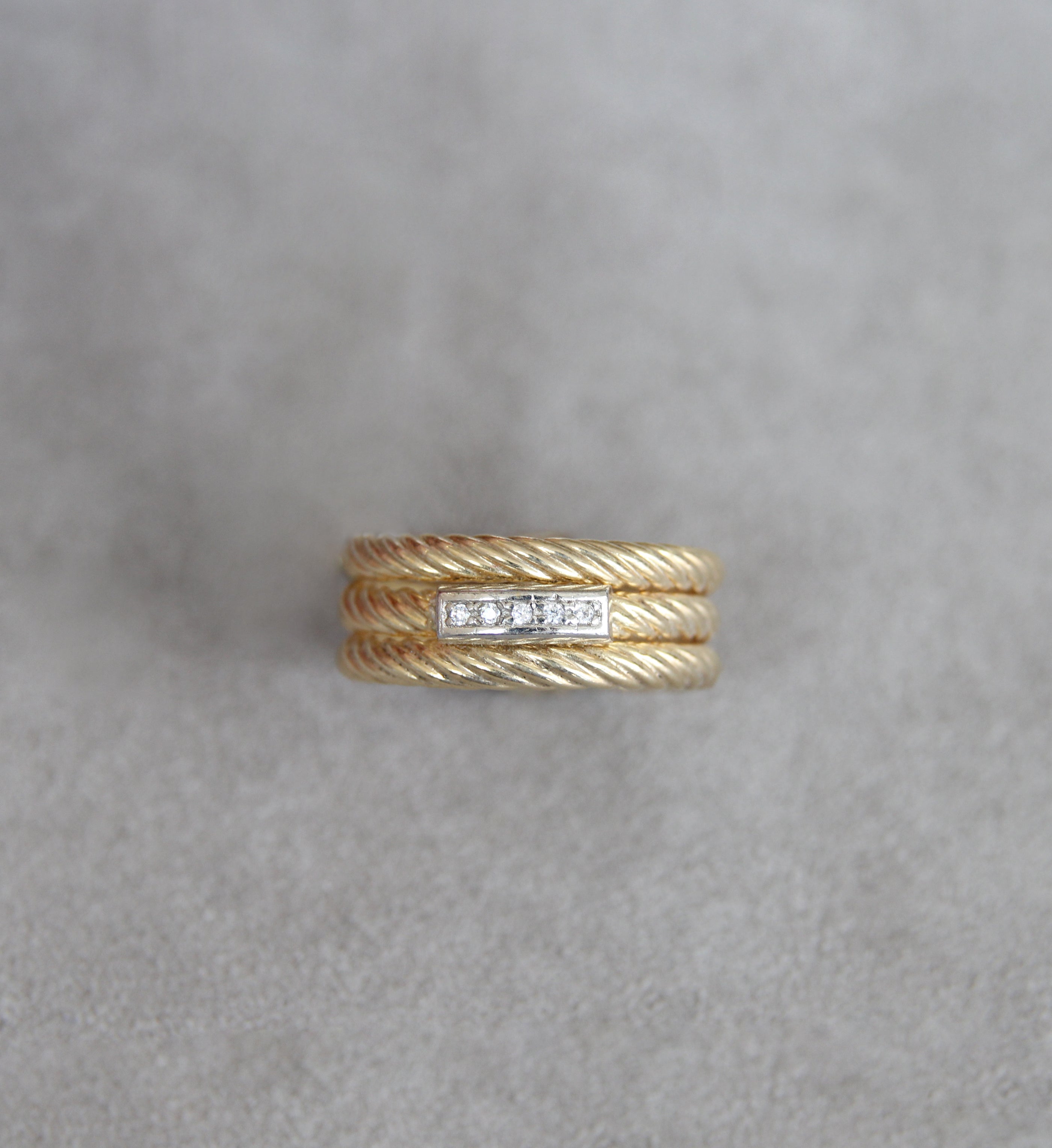Silver 925 Gold Ring