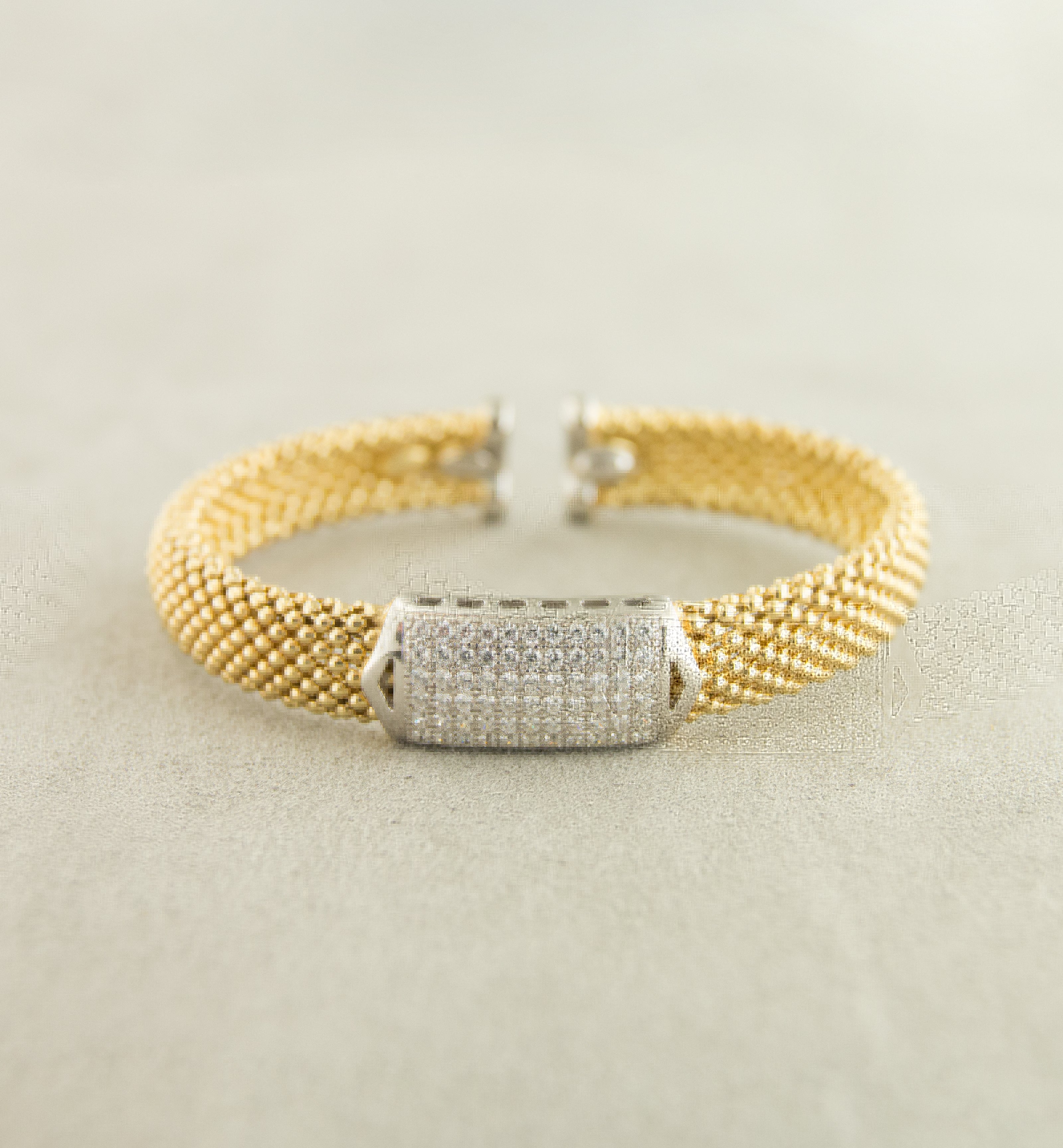 Silver 925 Bangle with Cubic Zircon