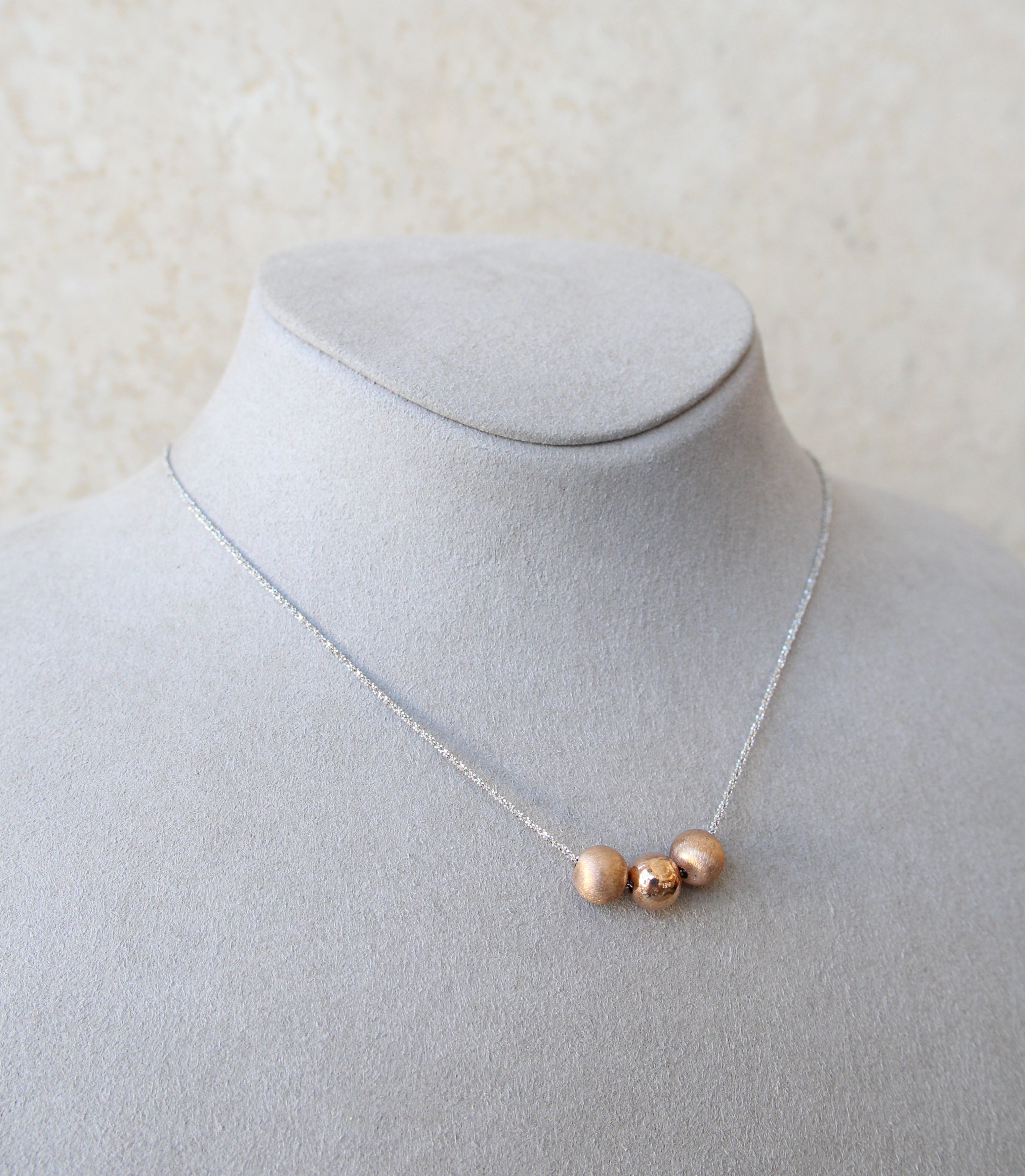 Silver 925 Rose Gold Necklace