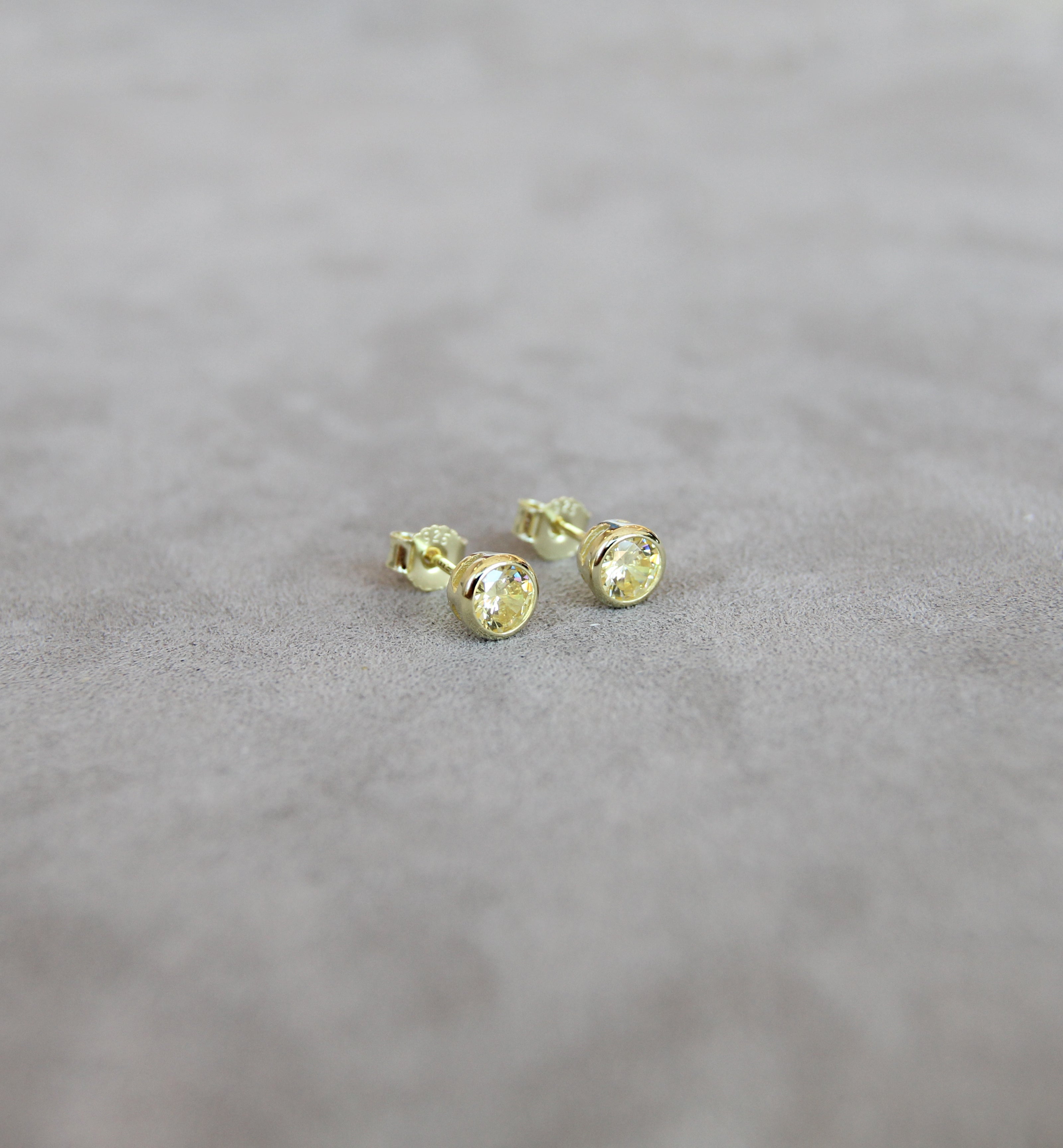November Citrine Birthstone Earrings