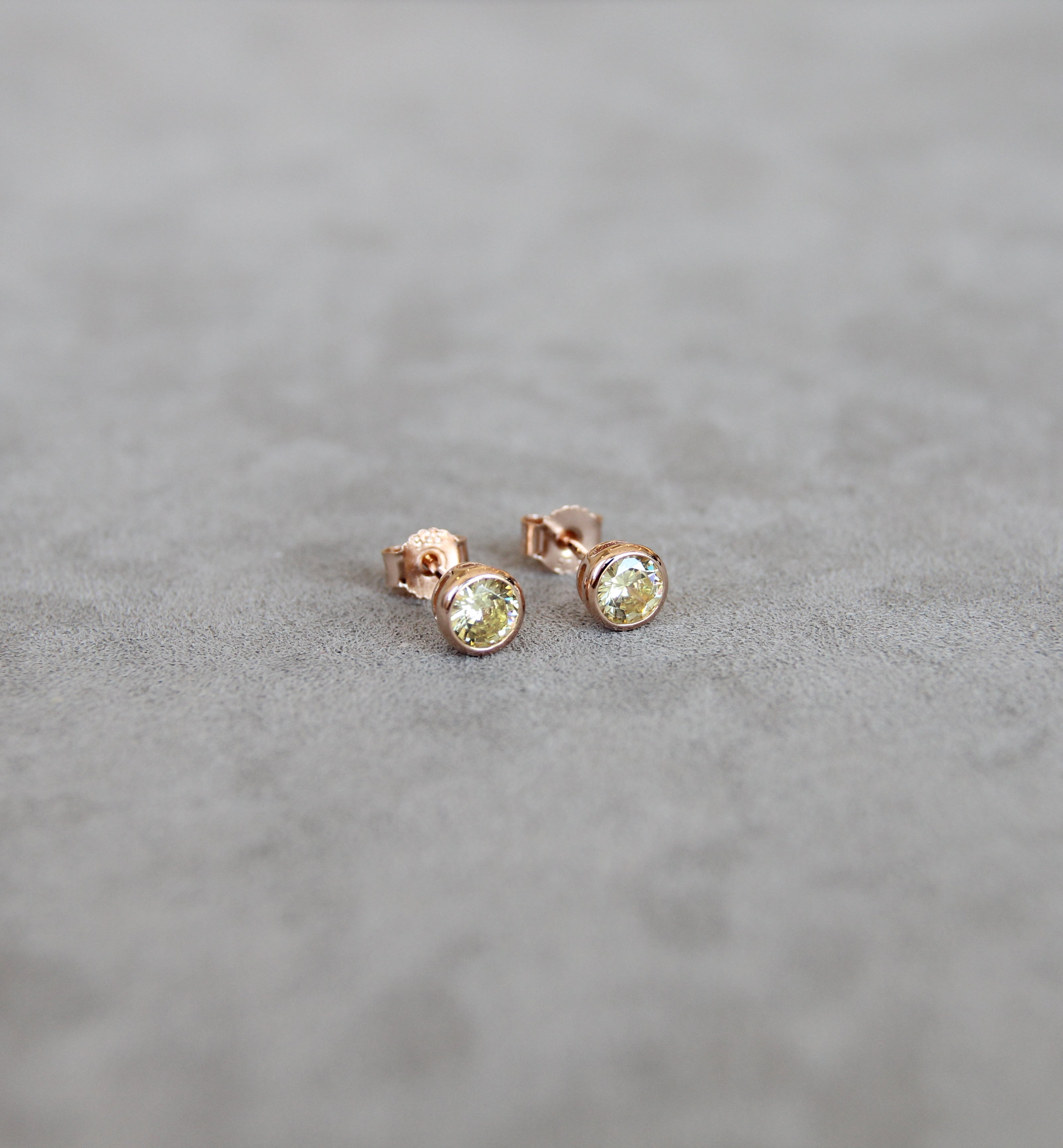 November Citrine Birthstone Earrings