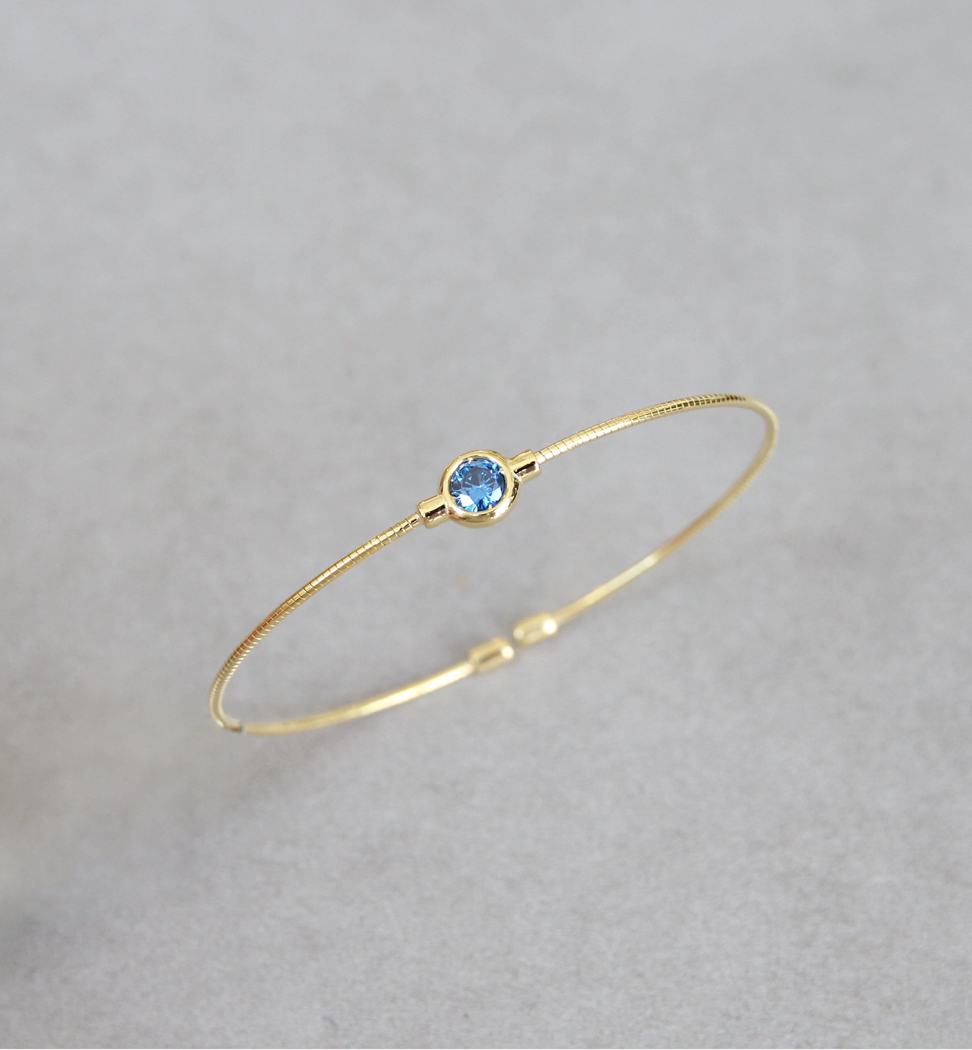 December Turquoise Birthstone Bangle