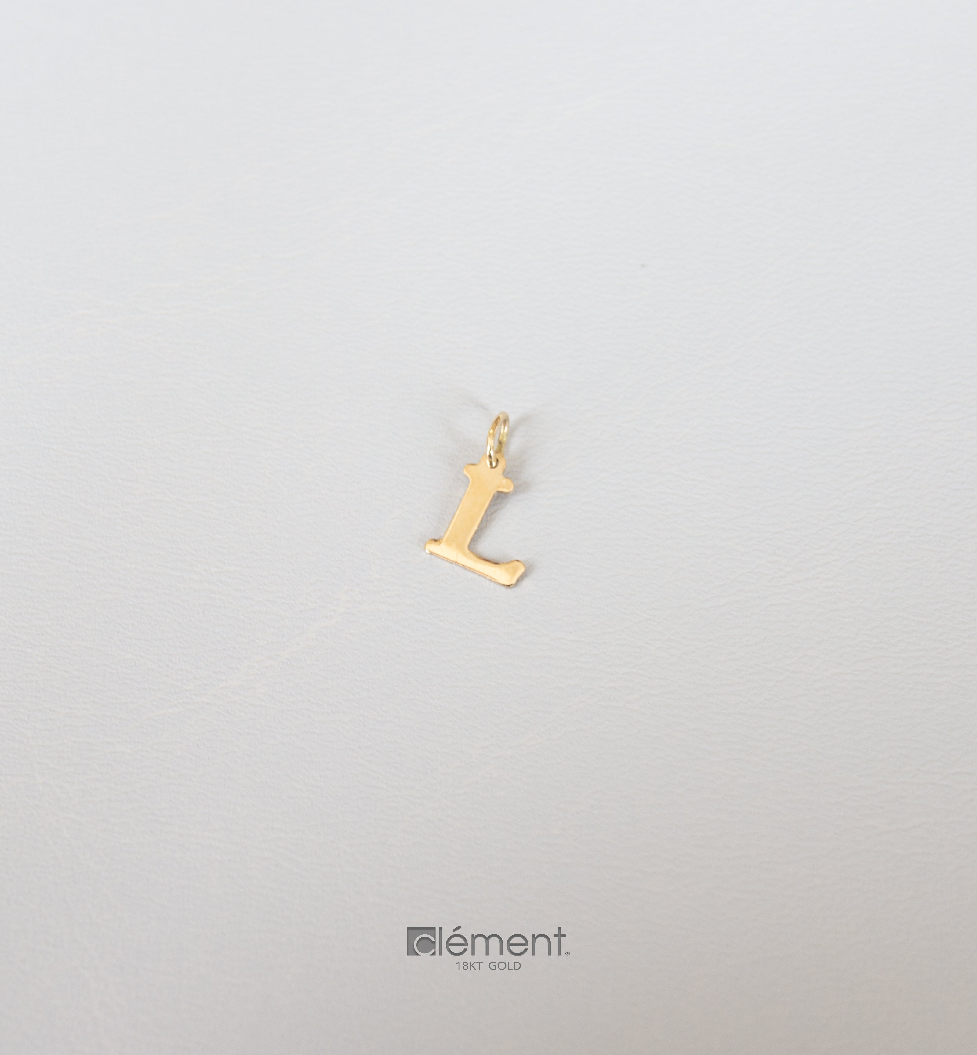 18ct Yellow Gold Initial L