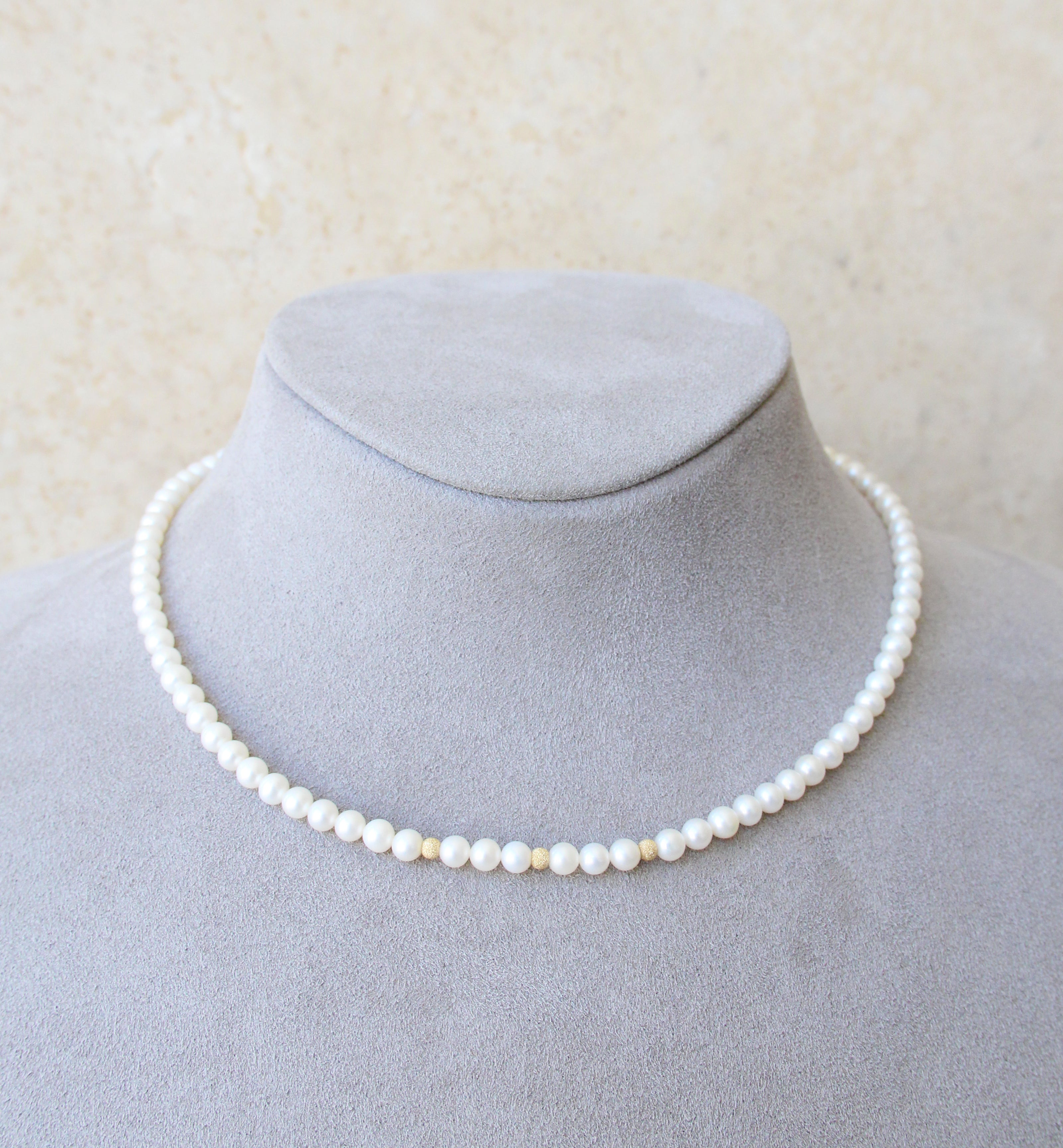 18ct Gold Cultured Pearl Necklace