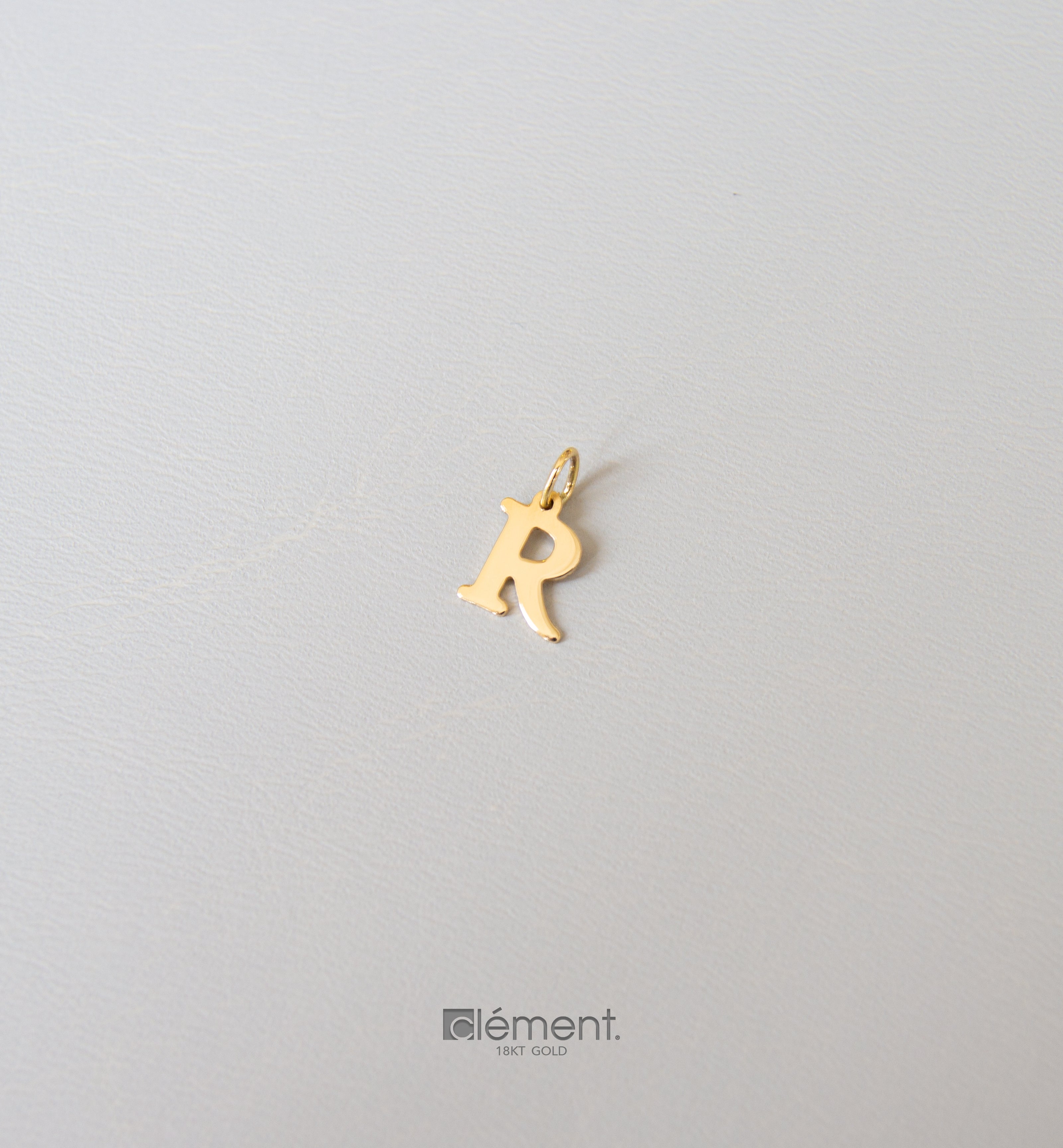 18ct Yellow Gold Initial R