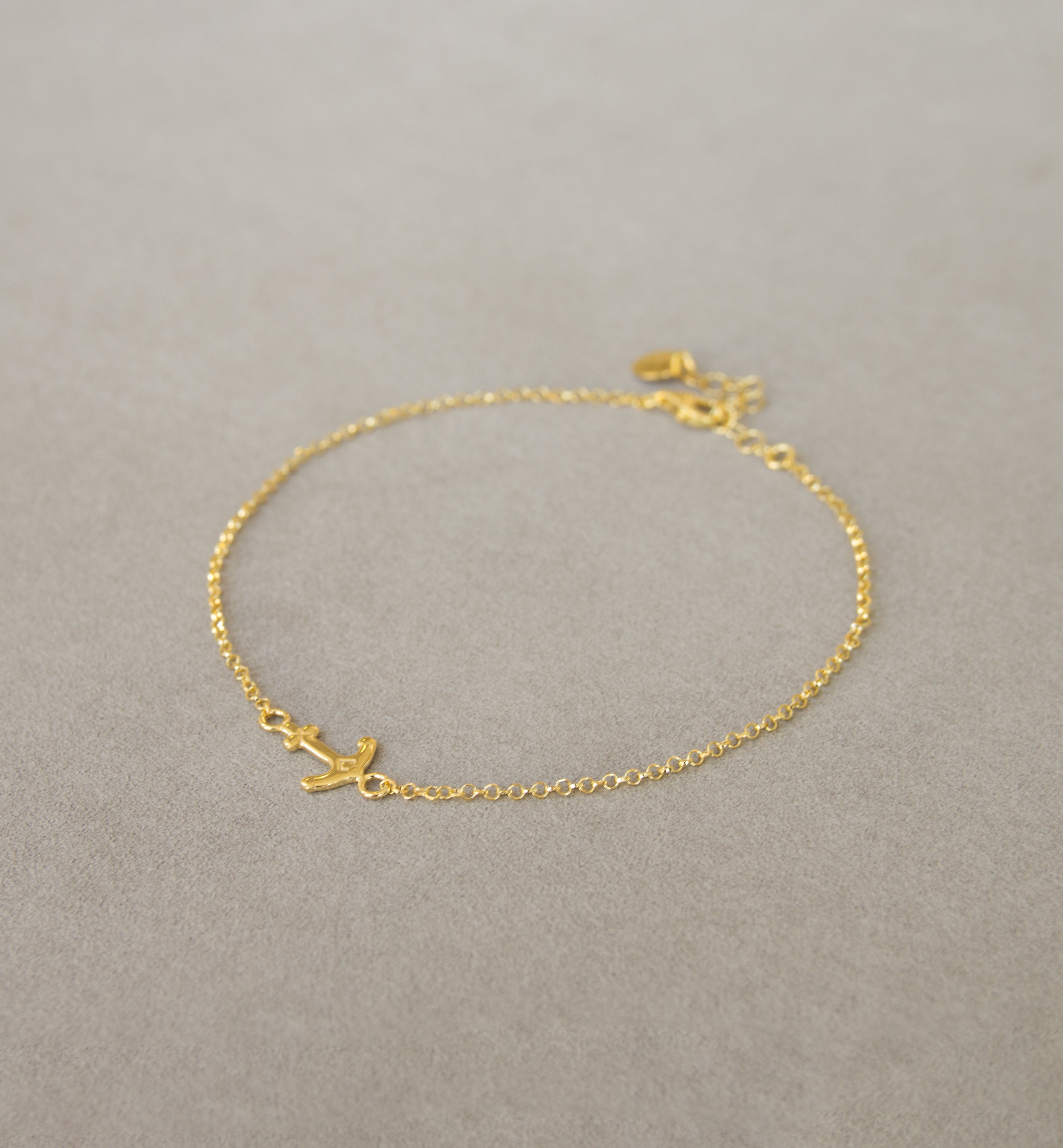 Silver 925 Anchor Ankle Chain