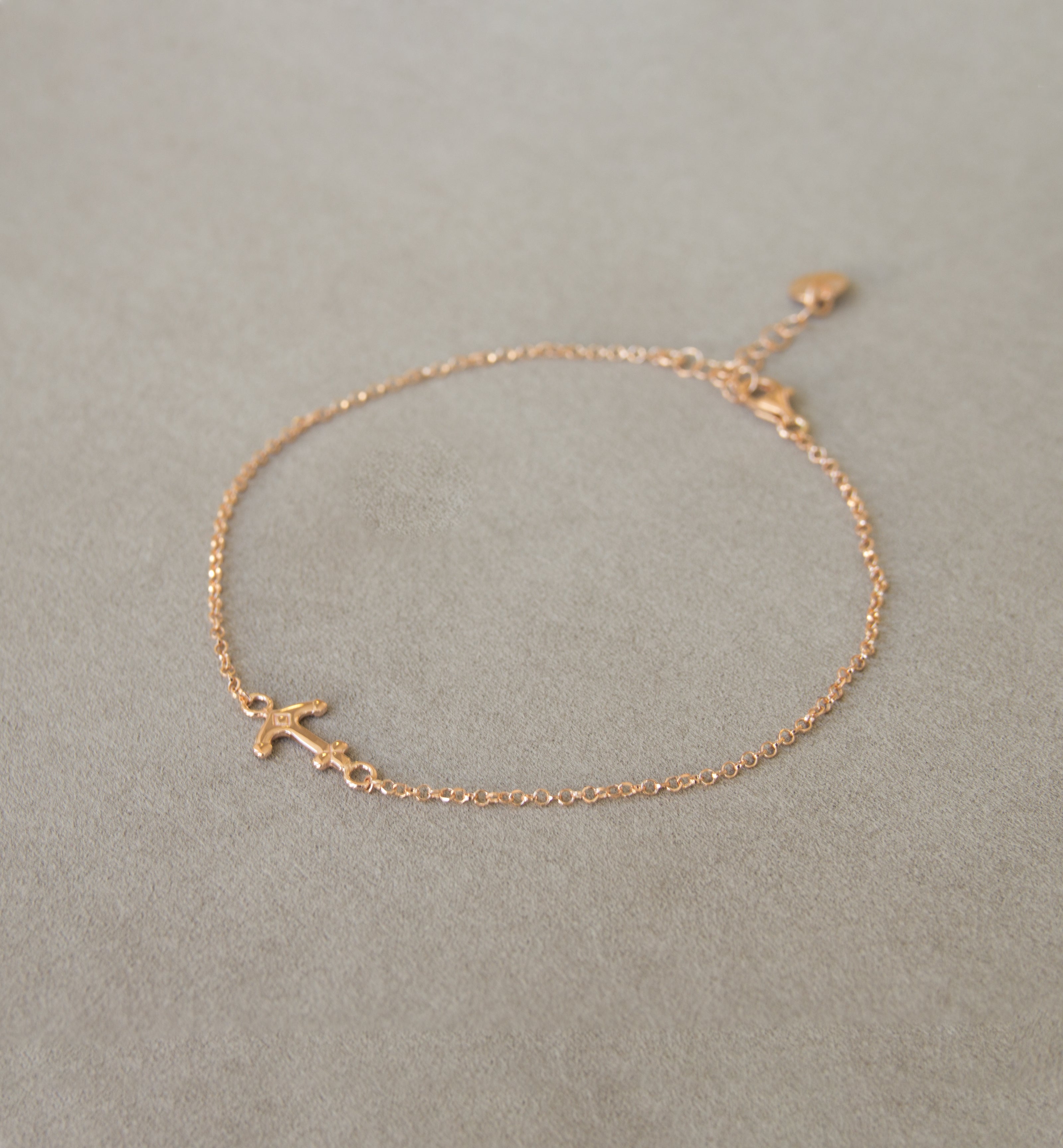 Silver 925 Anchor Ankle Chain