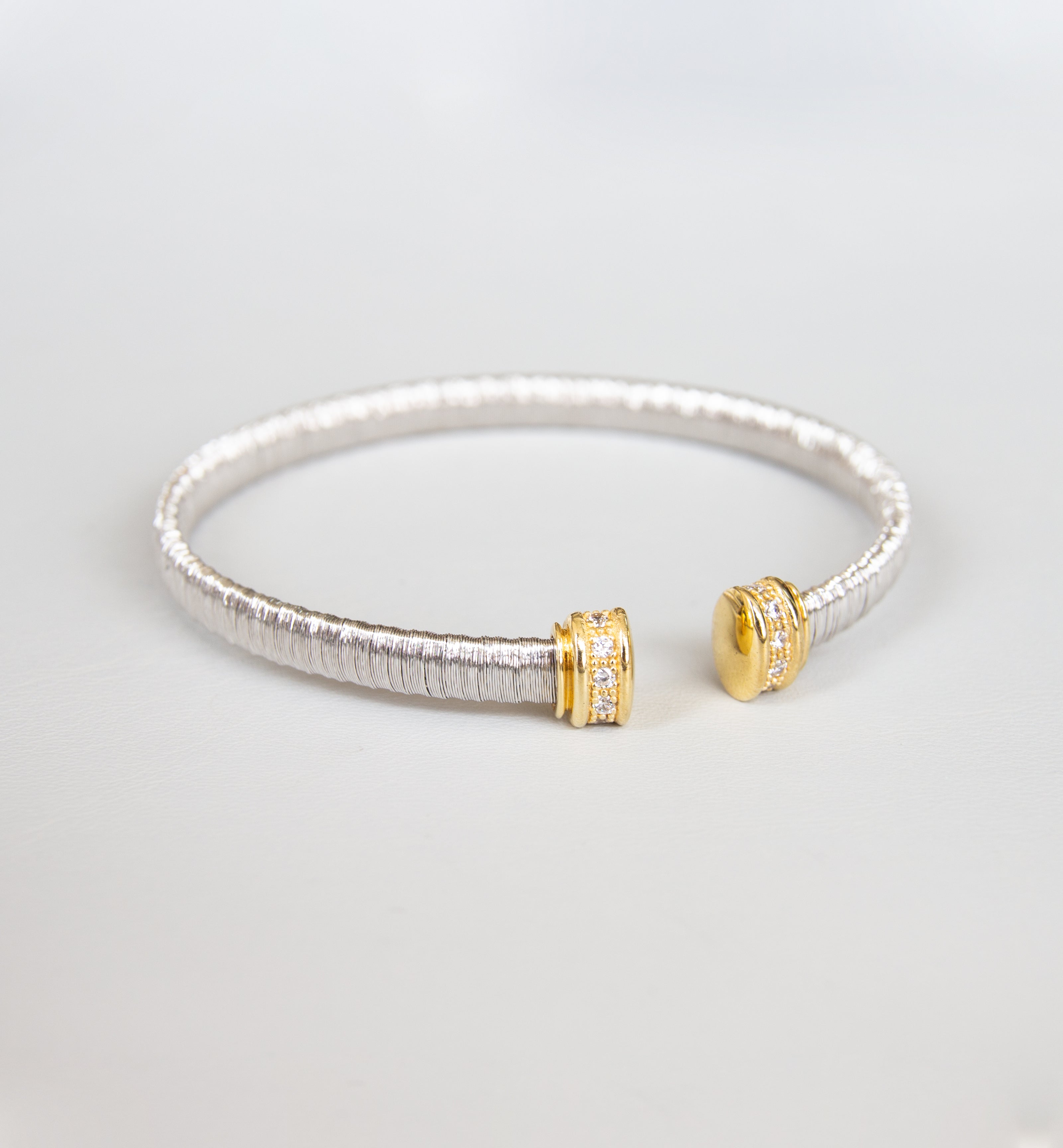 Silver 925 Two-Tone Bangle